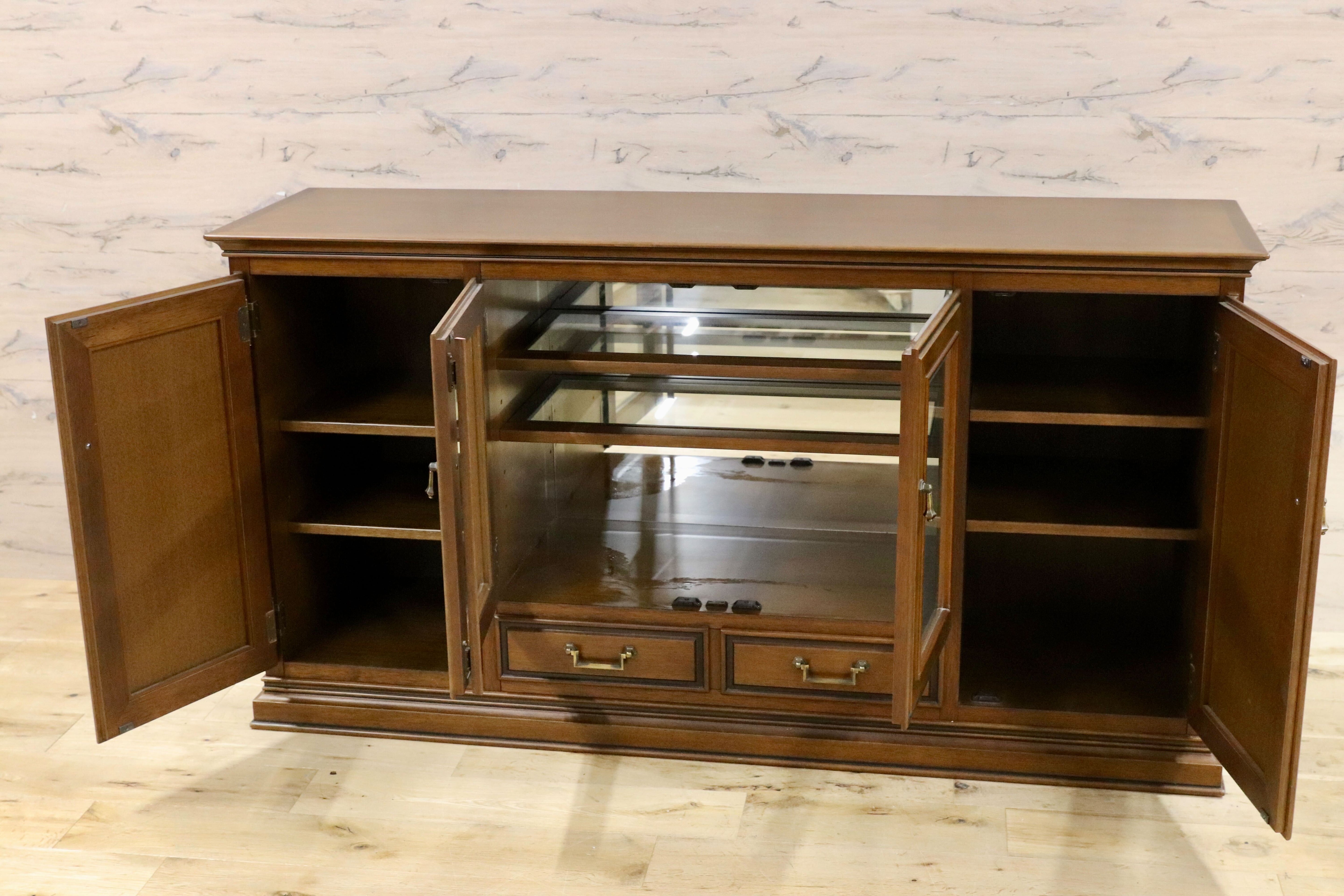 GMIK757○maruni / マルニ 地中海 サイドボード リビングボード161 収納家具 キュリオ クラシック 定価約55万