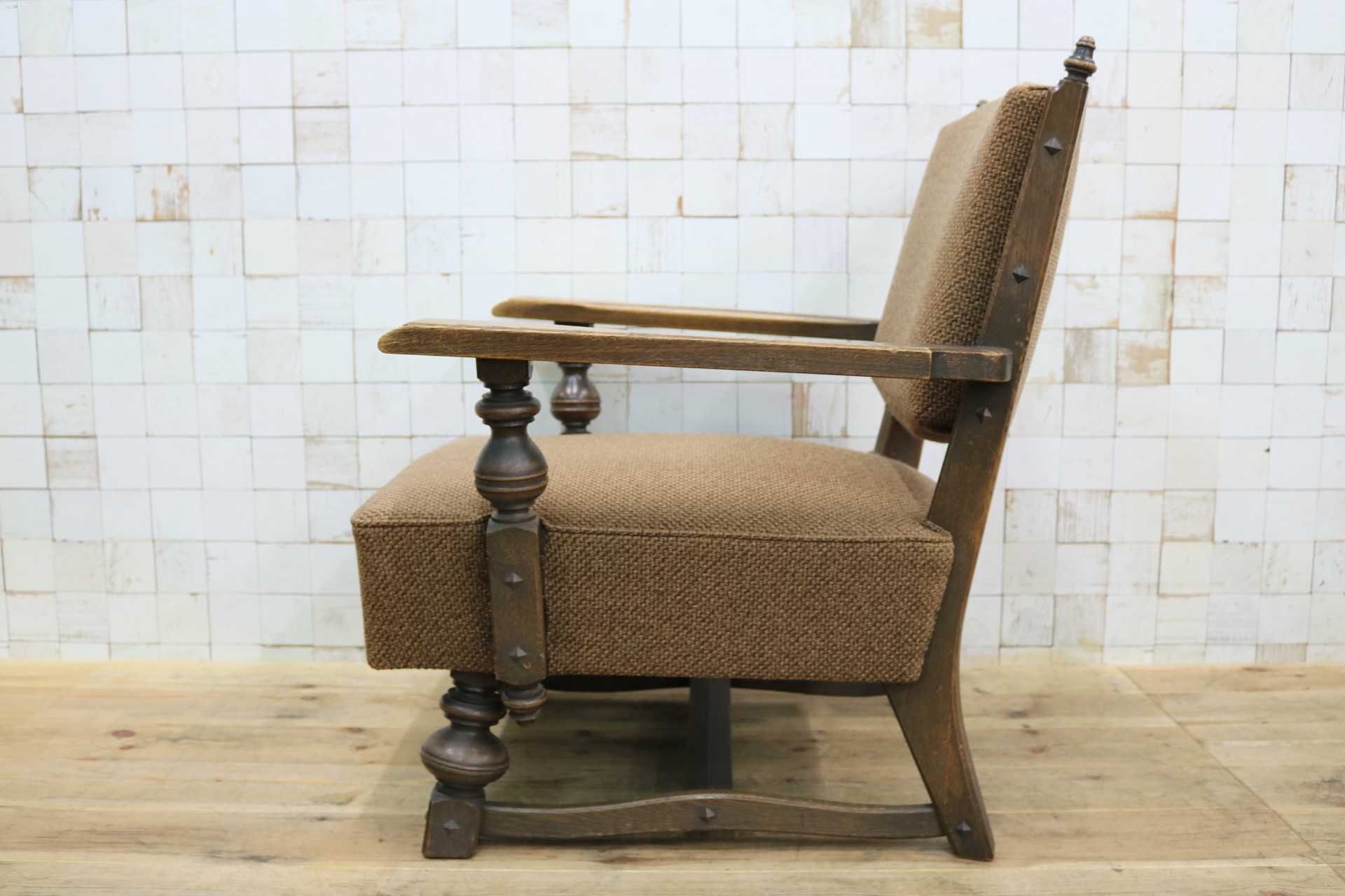 GMJS170A◯神戸家具 永田良介商店 ラウンジチェア 1人掛けソファ シングルソファ アームチェア 椅子 レトロ 和製ヴィンテージ 稀少