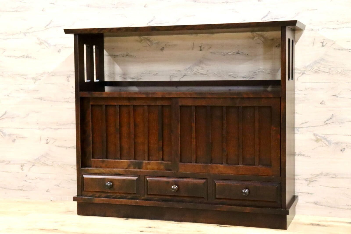 GMHK260○北海道民芸家具 茶棚 飾り棚 サイドボード リビングボード 樺  