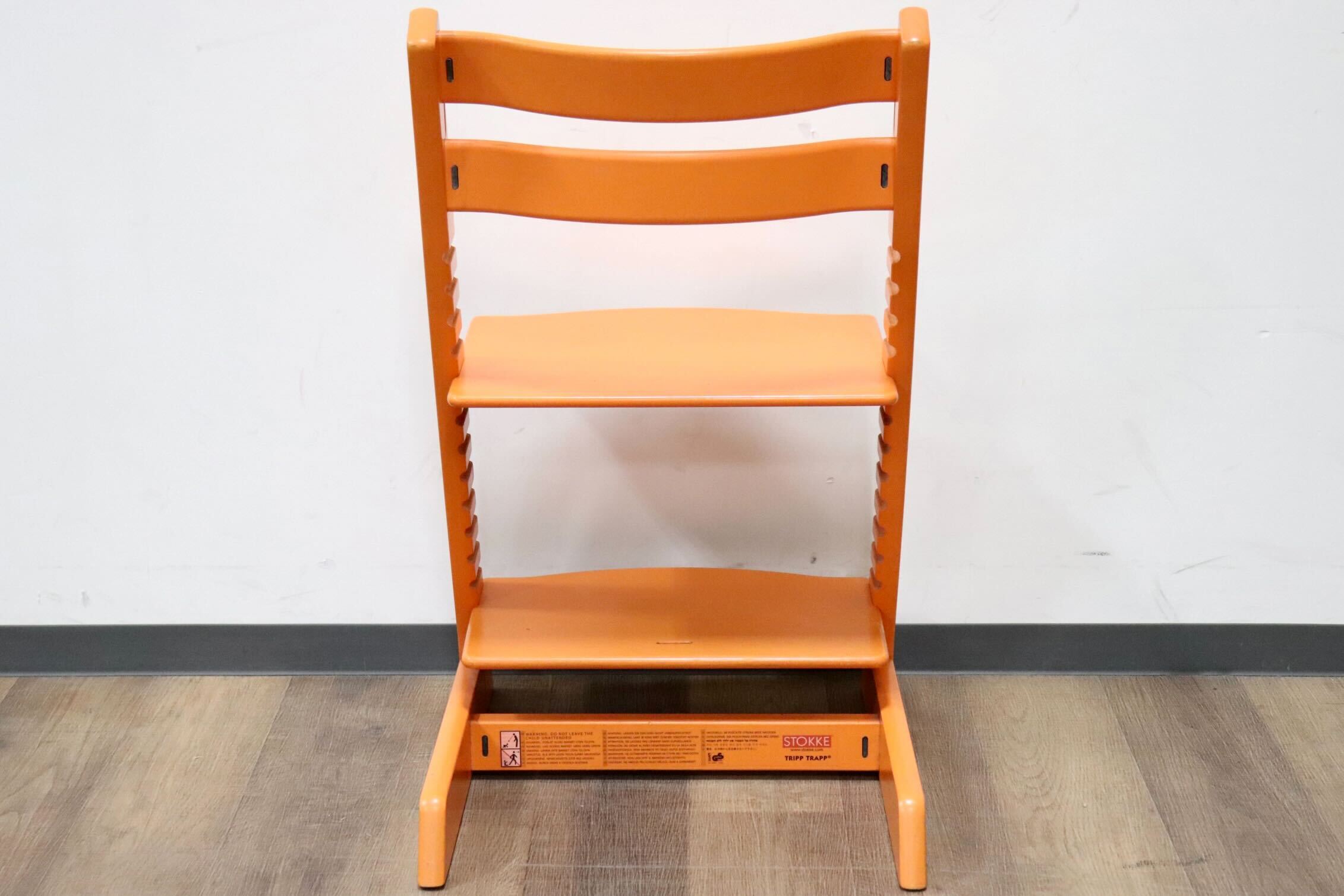 GMGS283A○STOKKE / ストッケ トリップトラップチェア ベビーチェア キッズチェア ダイニングチェア 子供椅子 オレンジ 北欧 ノルウェー