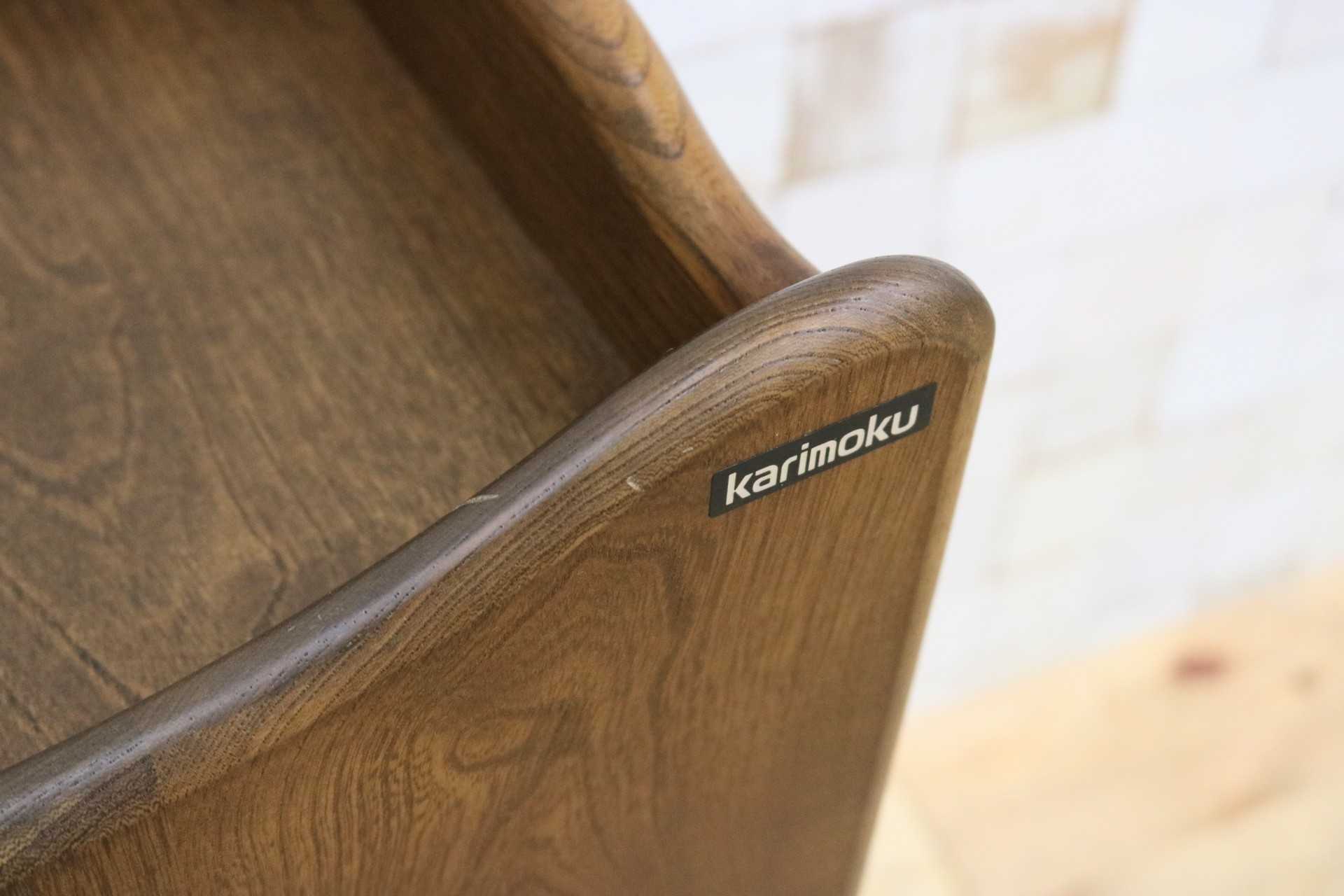 GMIK380◯karimoku / カリモク スリッパラック シューズラック 収納ラック 玄関収納 5段 スリッパ立て 収納棚 飾り棚 レトロ 国産家具