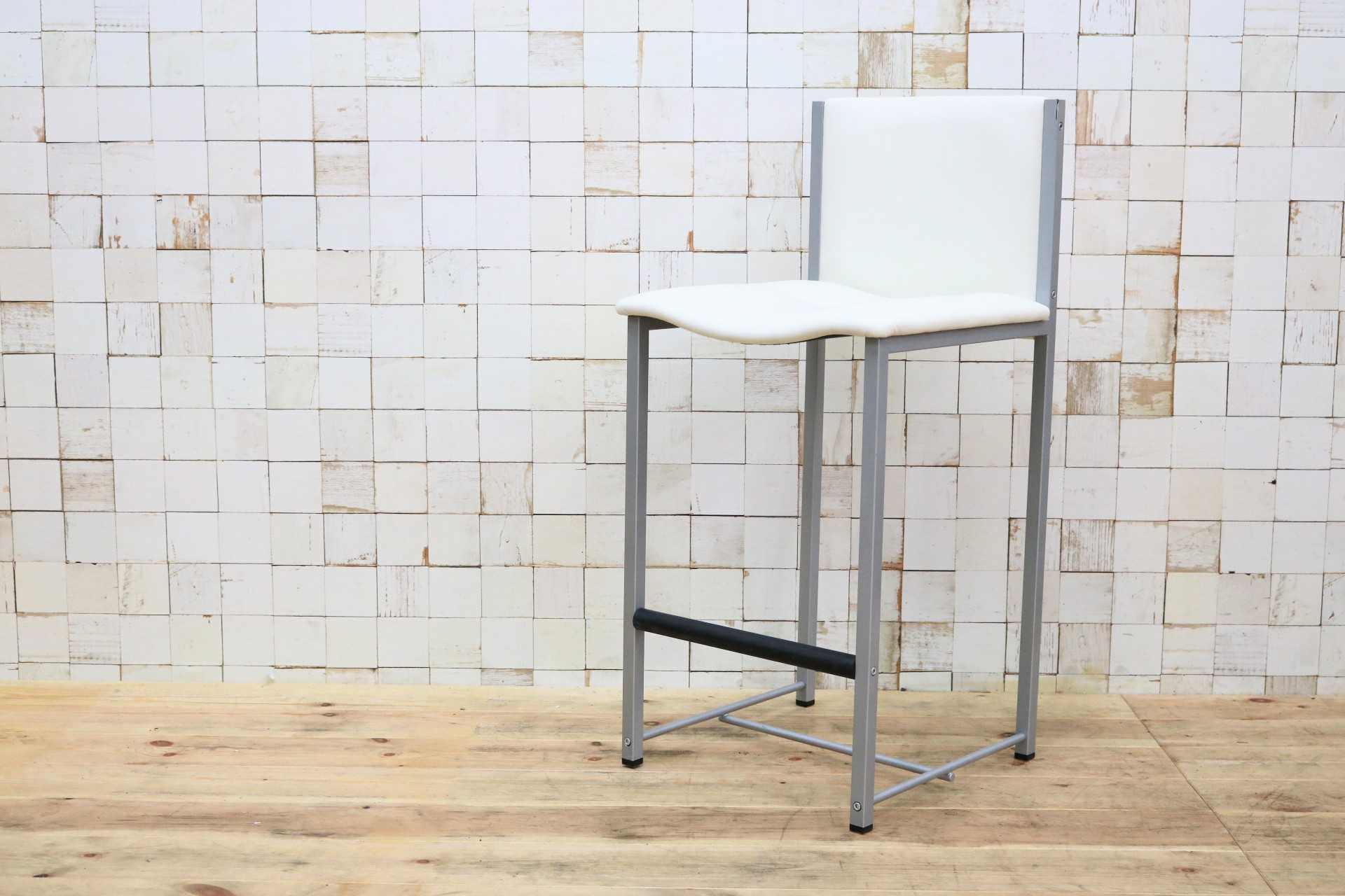 GMIO64F○cassina ixc / カッシーナイクスシー LIMA リマ レザー カウンターチェア ハイチェア 椅子 白 イタリアモダン 定価約13万