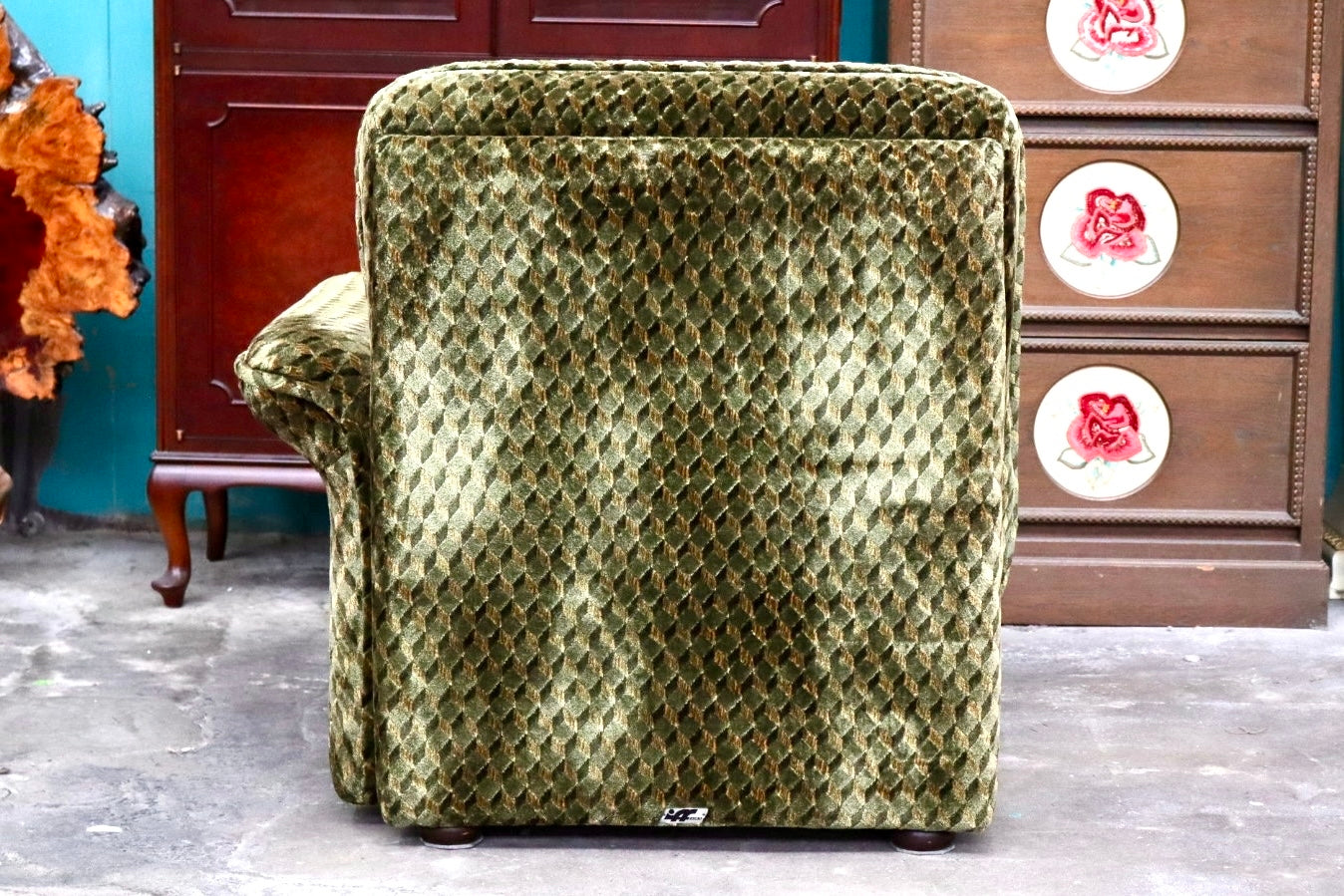 GMJK210A○karimoku / カリモク 1人掛けソファ シングルソファ 椅子 ラウンジチェア ファブリック オールドカリモク ヴィンテージ 国産家具