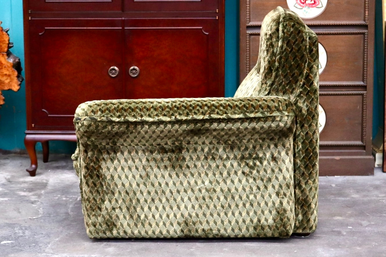 GMJK210A○karimoku / カリモク 1人掛けソファ シングルソファ 椅子 ラウンジチェア ファブリック オールドカリモク ヴィンテージ 国産家具