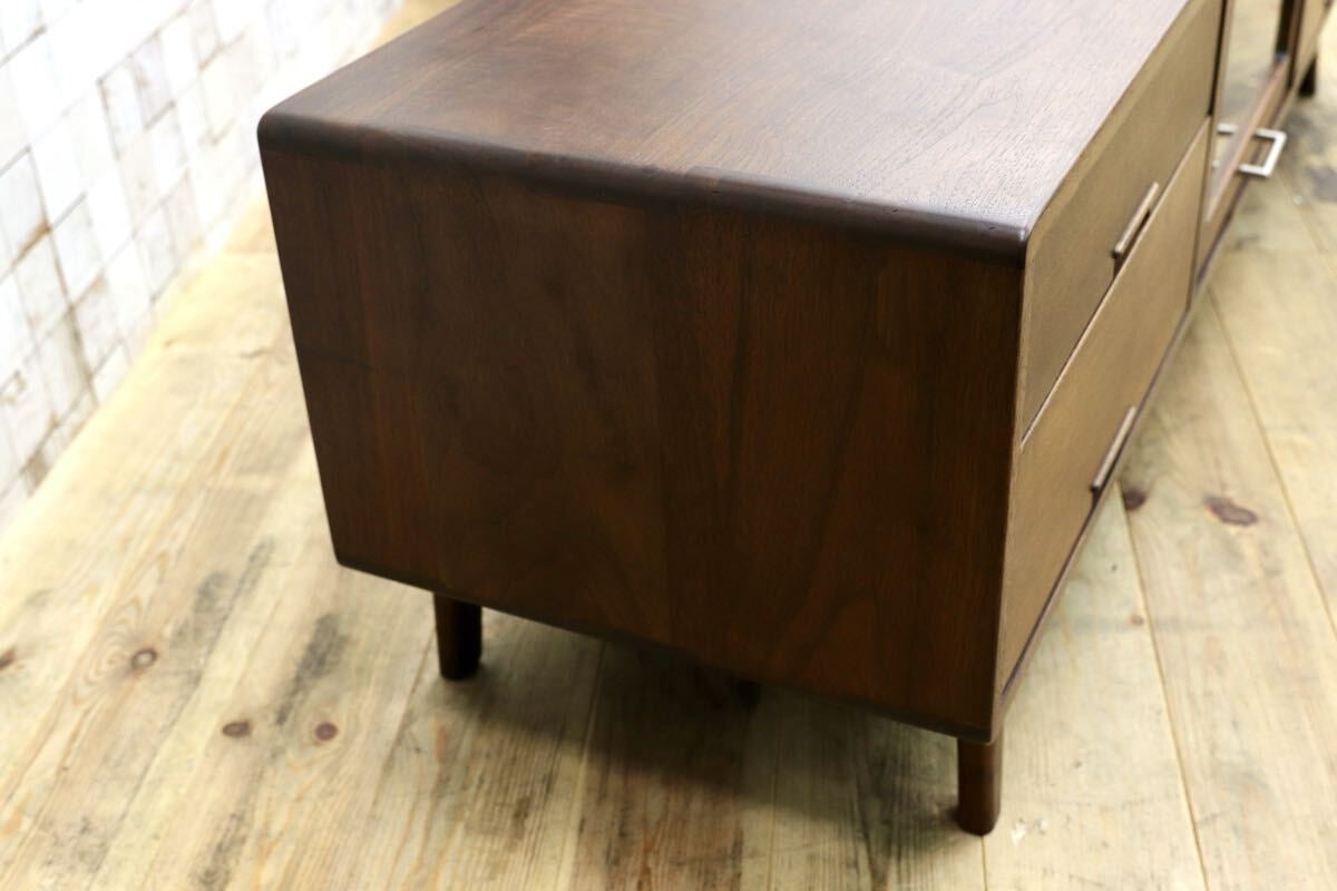 GMJS143○起立木工 / キリツモッコウ Nordy ノルディ 164 TVボード ブラックウォールナット 国産家具 北欧モダン 参考定価約14万円 展示品