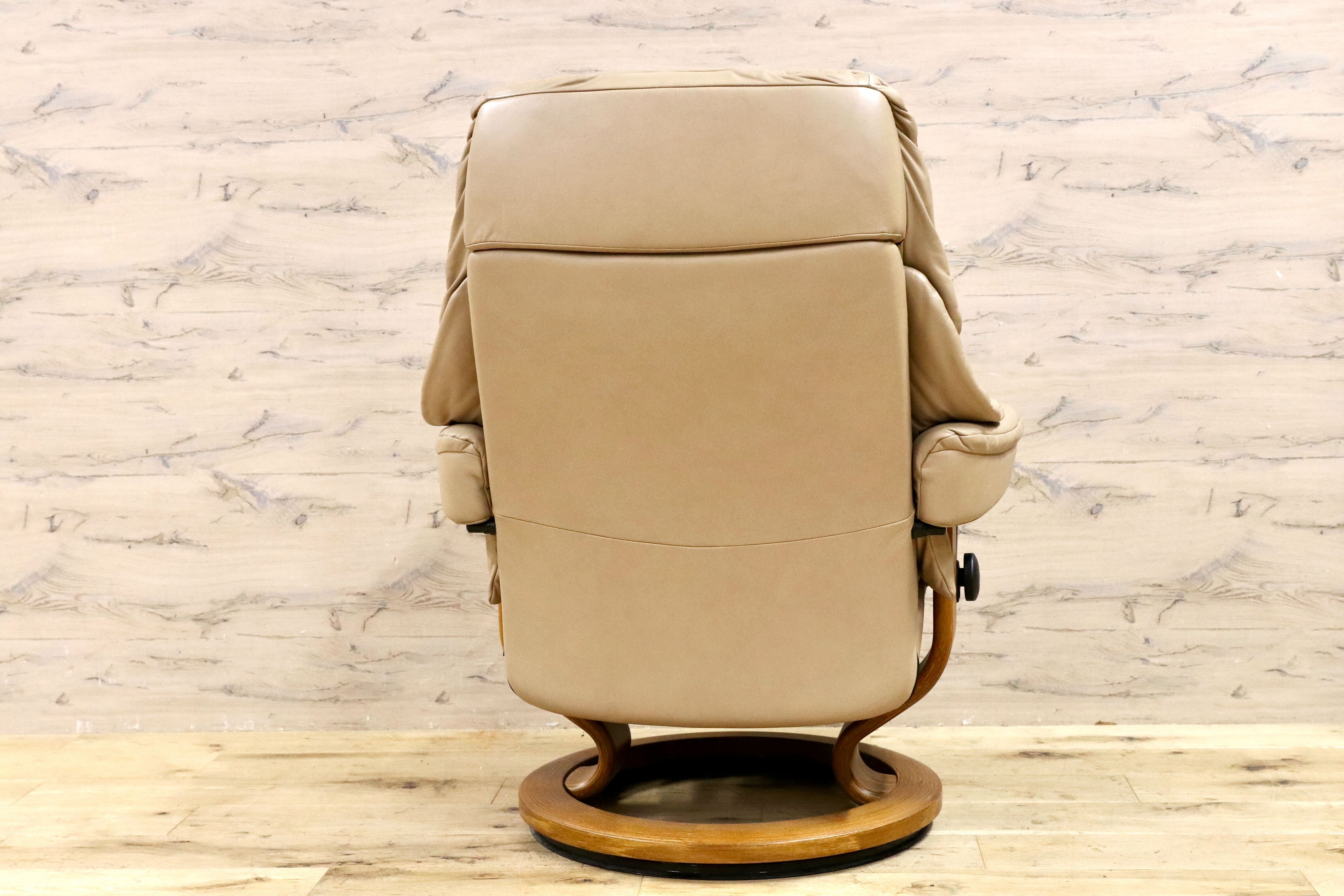 GMIK797B○EKORNES / エコーネス RENO レノ パーソナルチェア リクライニングチェア シングルソファ 本革 北欧 ノルウェー ベージュ