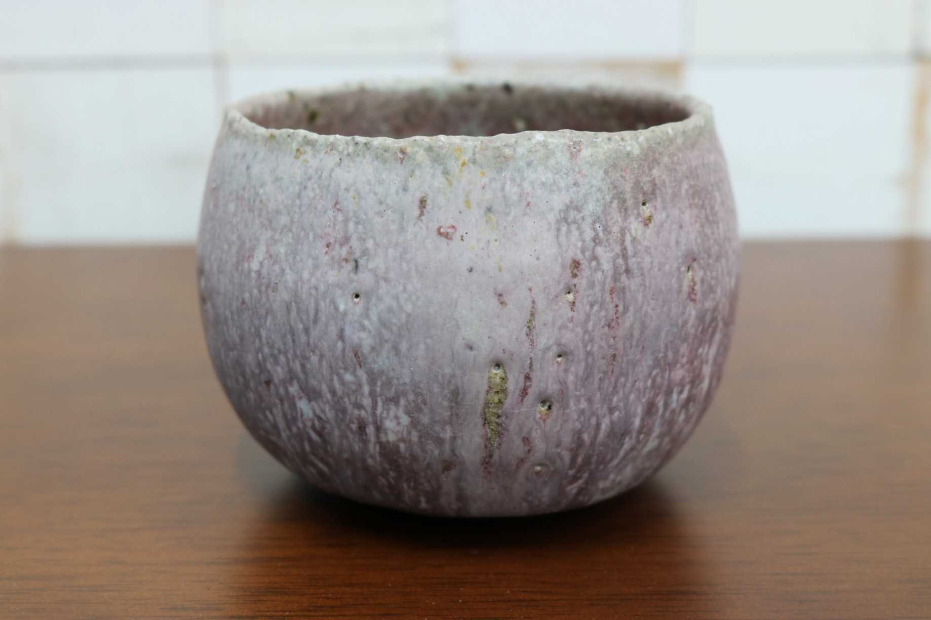 GMJO86○千代市陶房 清水万佐年 丹波焼 トルコ青窯変茶碗 伝統工芸 丹波篠山 未使用