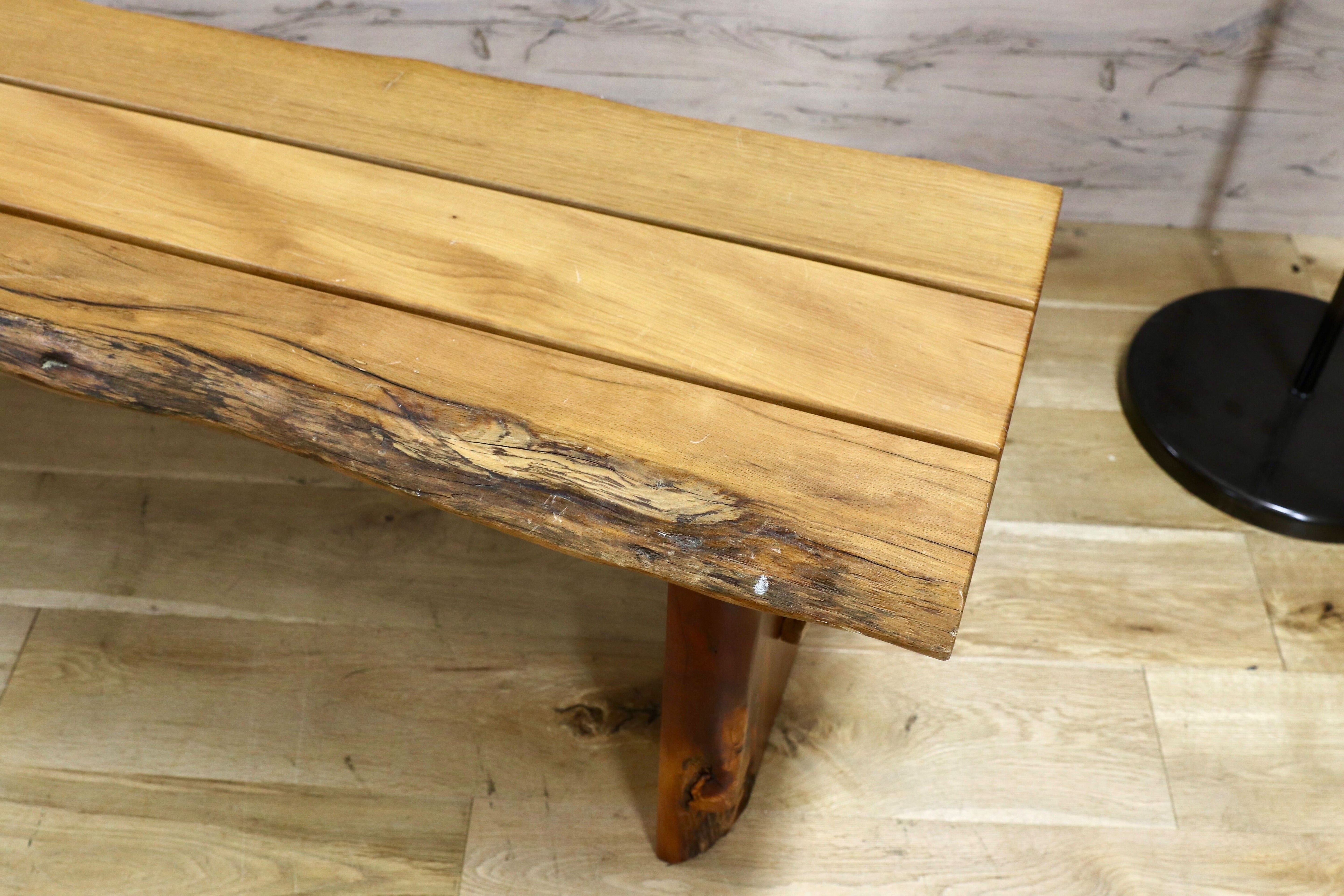 GMHS226○ホワイトオーク材 ベンチ 椅子 長椅子 ダイニングチェア 無垢材 木製 ヴィンテージ ウッドチェア 検）アクタス コンラン 関家具