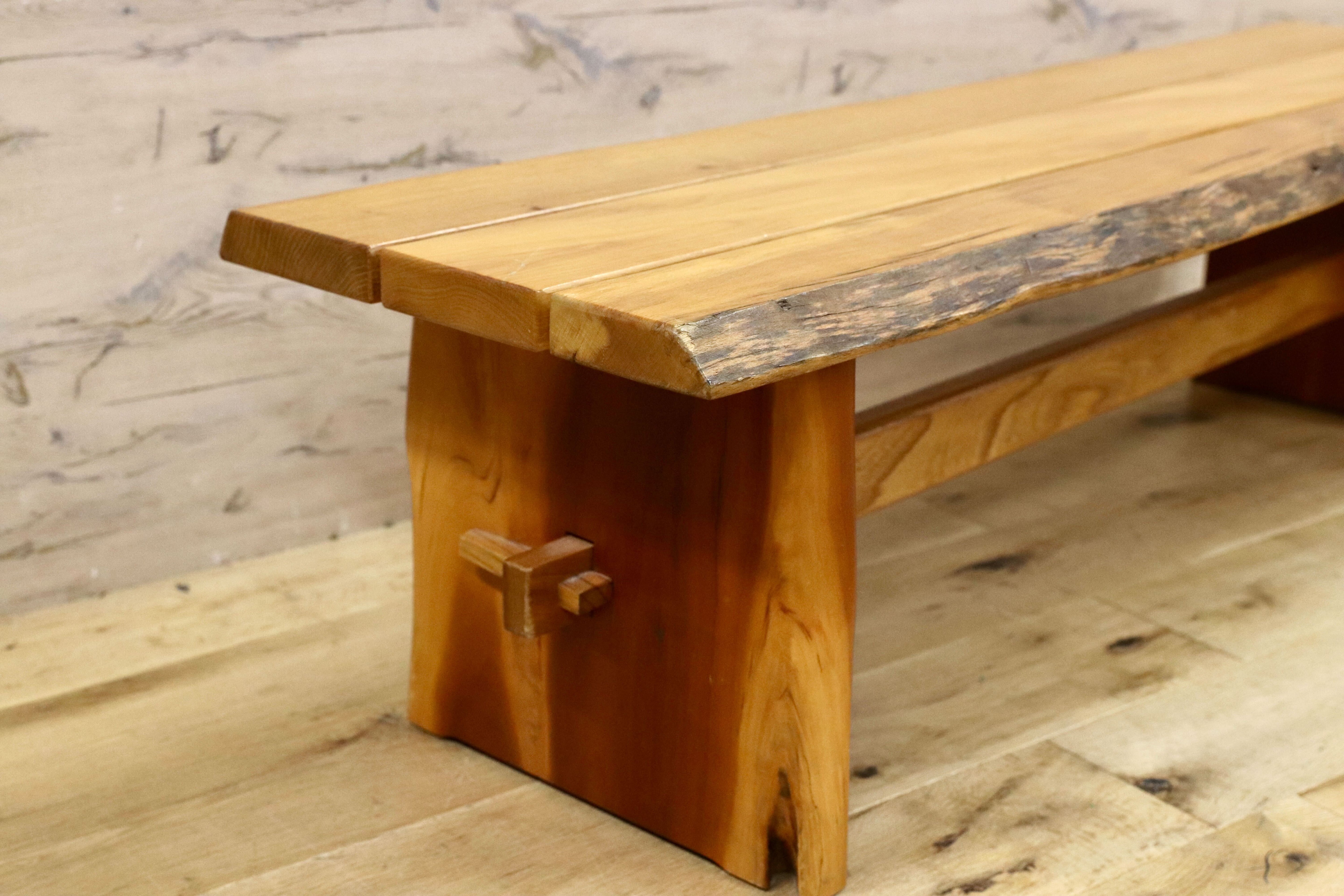 GMHS226○ホワイトオーク材 ベンチ 椅子 長椅子 ダイニングチェア 無垢材 木製 ヴィンテージ ウッドチェア 検）アクタス コンラン 関家具