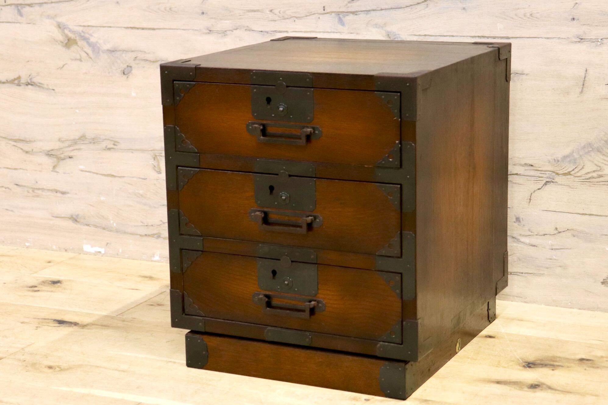 GMIH85B○飛騨産業 / HIDA キツツキ 小箪笥 小引き出し 収納箱 和製アンティーク 昭和レトロ 和室 和モダン