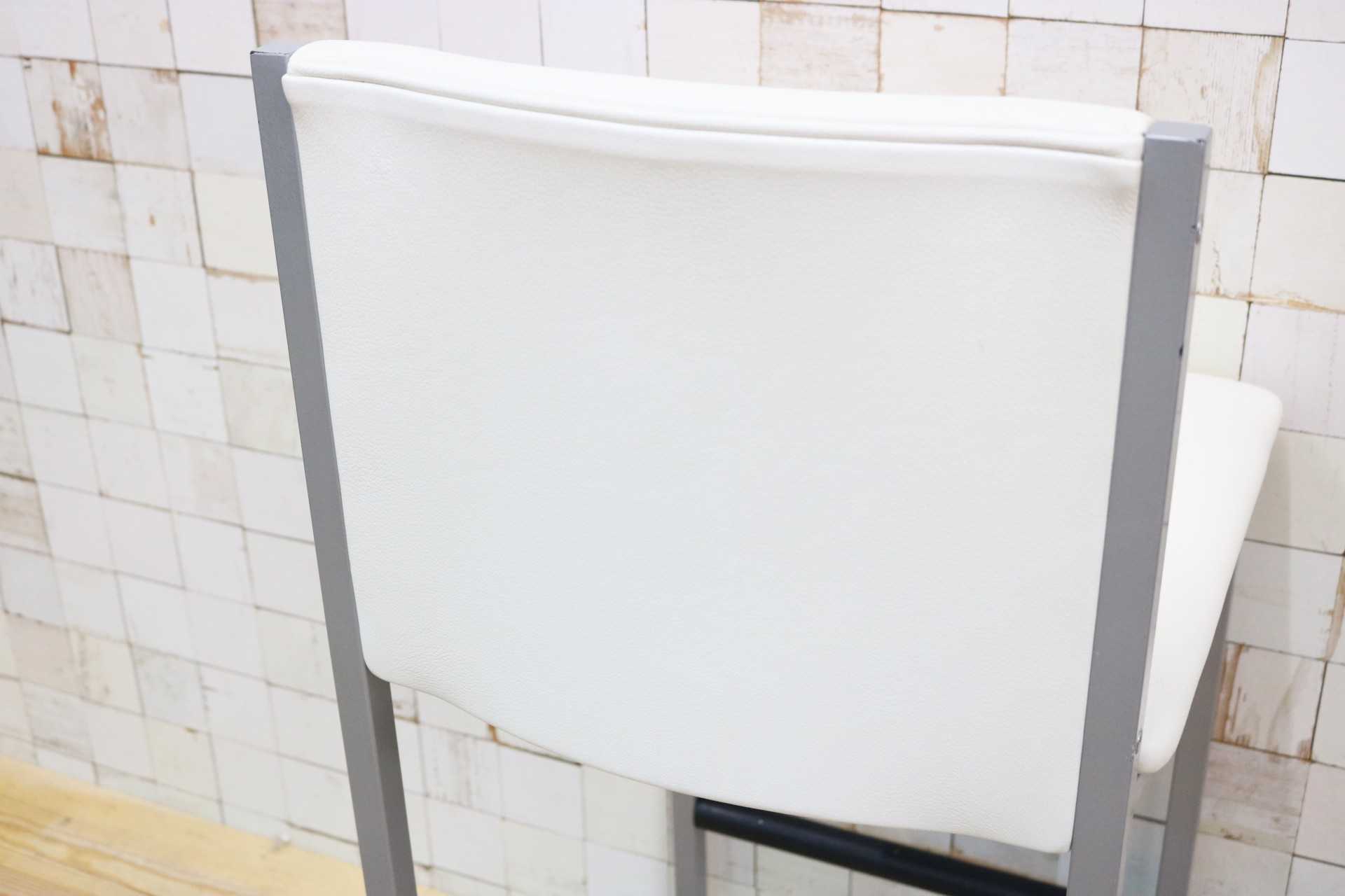 GMIO64G○cassina ixc / カッシーナイクスシー LIMA リマ レザー カウンターチェア ハイチェア 椅子 白 イタリアモダン 定価約13万