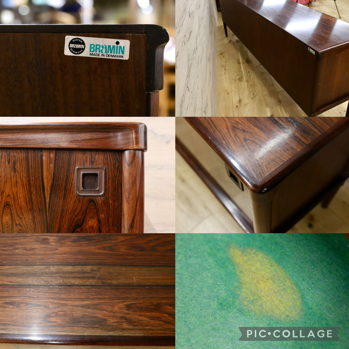 GMJH397○BRAMIN / ブラーミン Model 322 サイドボード H.W.Klein ローズウッド デンマーク製 北欧ヴィンテージ ミッドセンチュリー 稀少