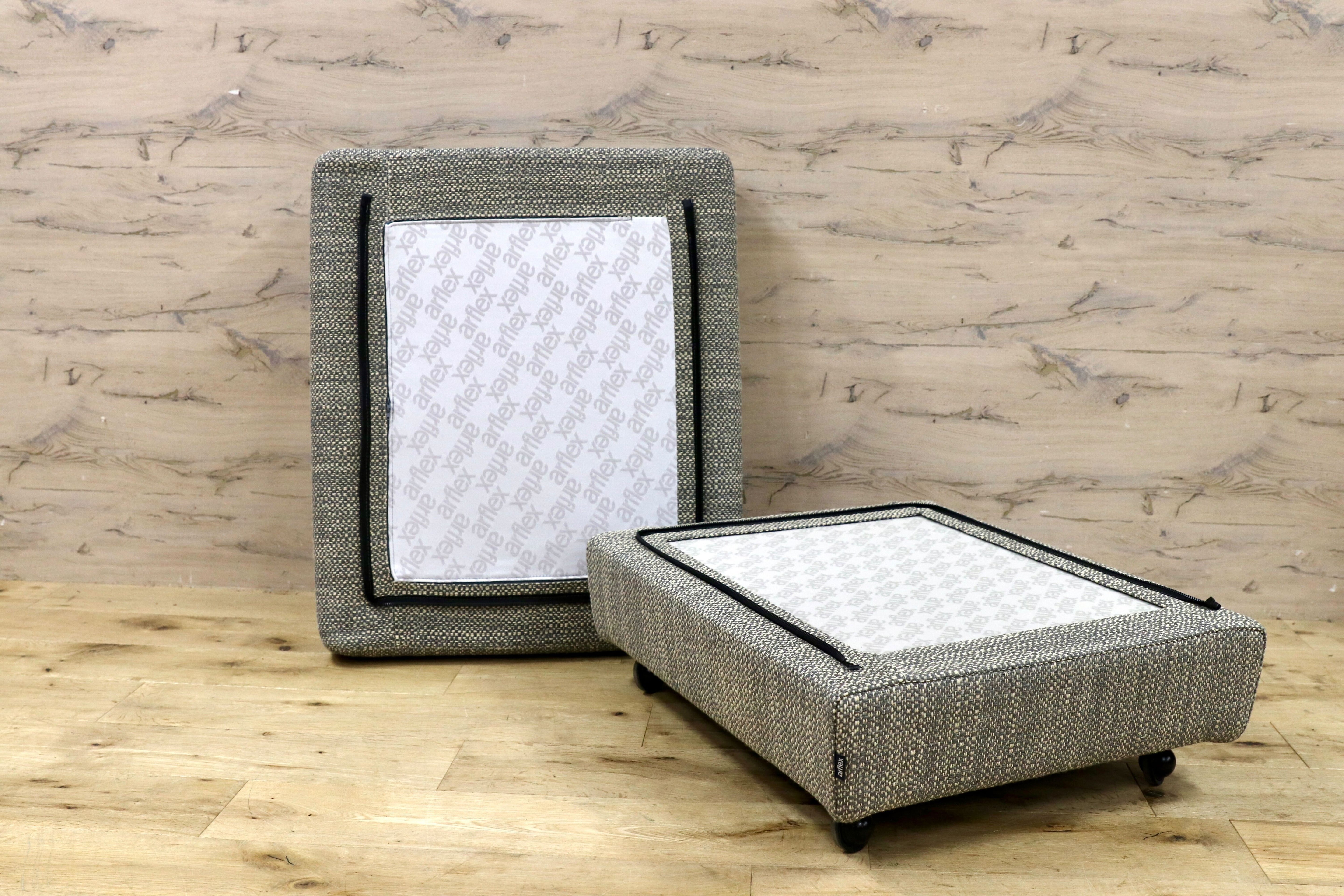 GMIH392B○arflex / アルフレックス A・SOFA 10 オットマン フットスツール ファブリック イタリアモダン 廃盤 定価約12万 展示品