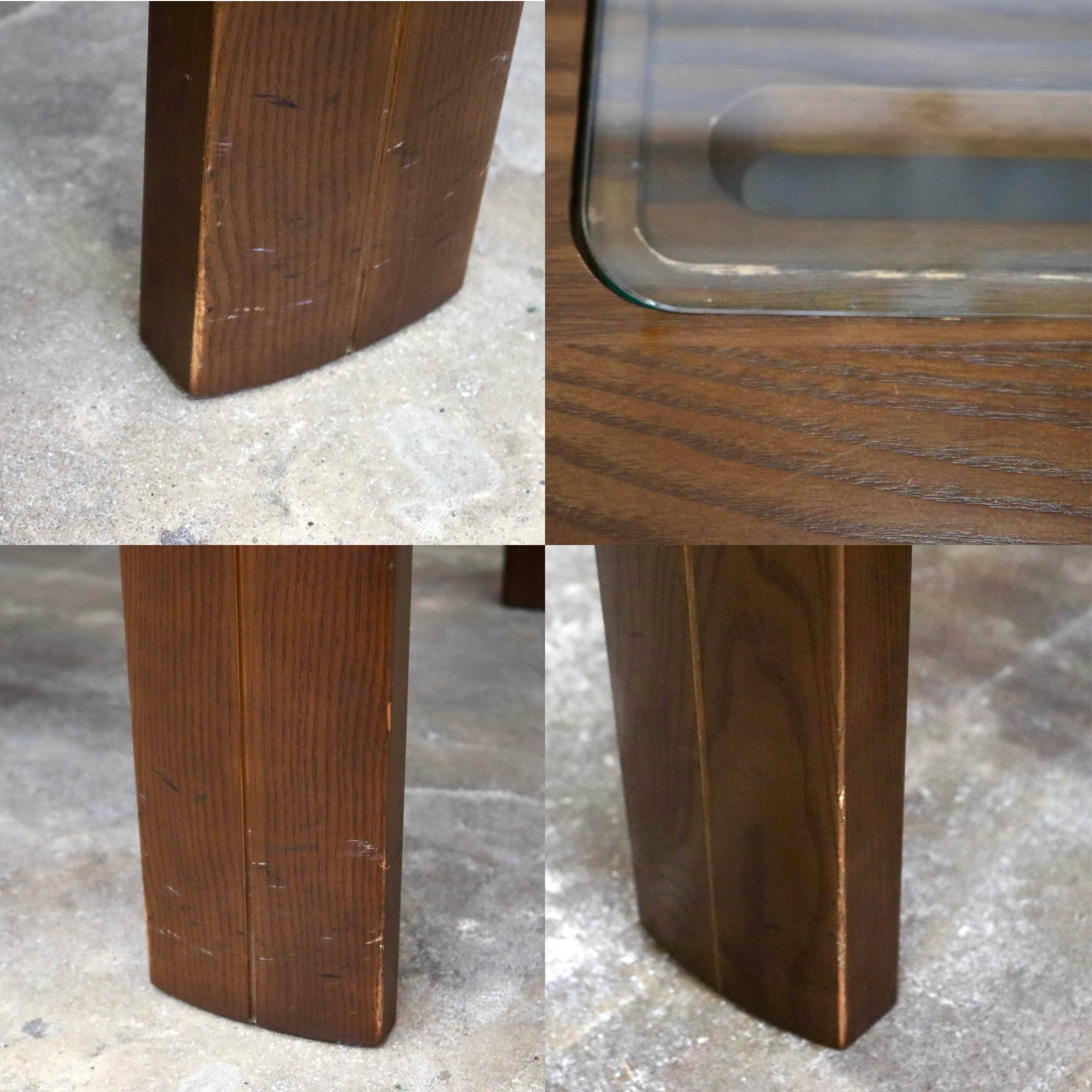 GMJS146C○ 冨士ファニチア / FUJI FURNITURE センターテーブル ローテーブル 木製 ガラス クラシック ヴィンテージ 国産家具