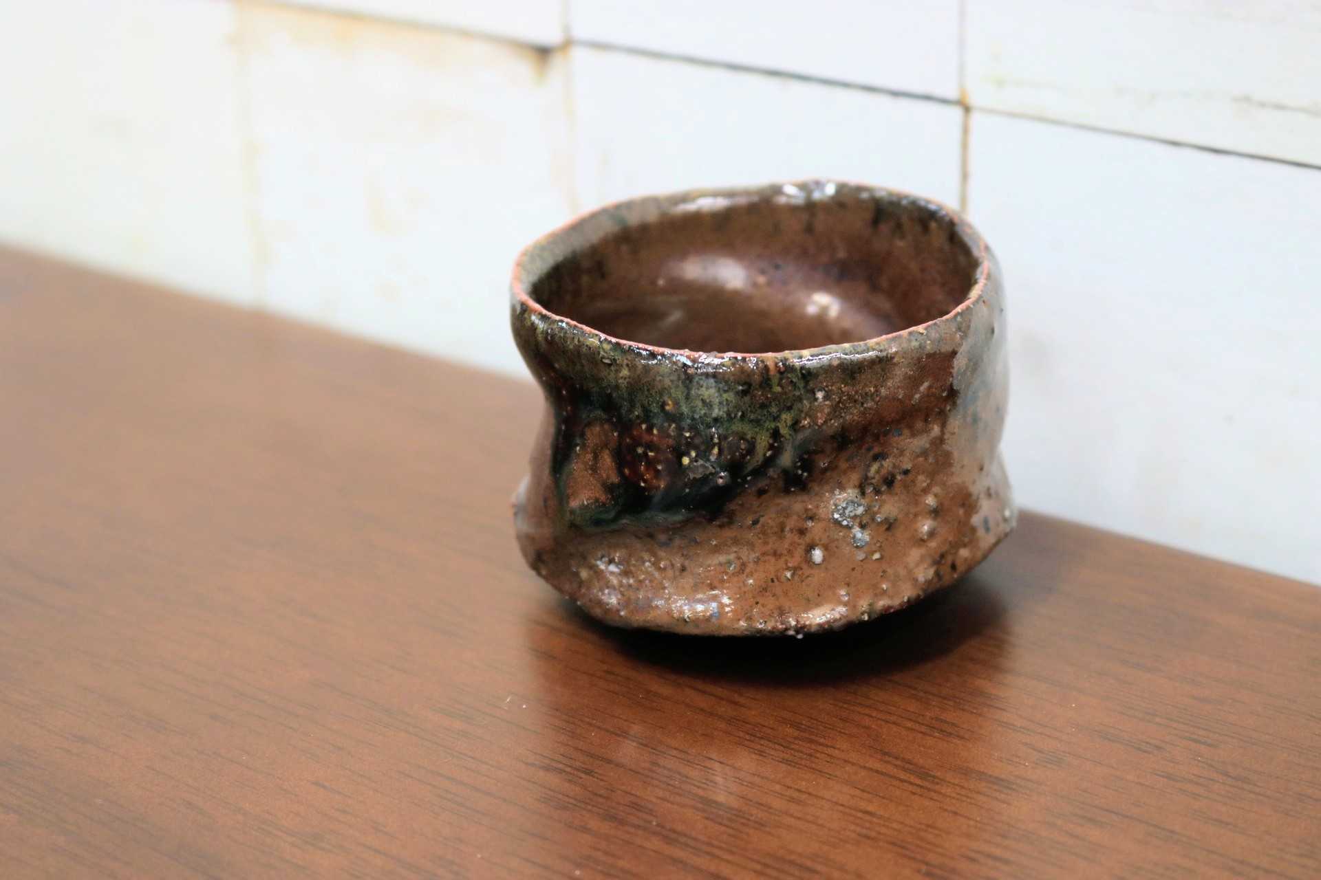 GMJO78○千代市陶房 清水万佐年 丹波焼 ぐい呑み 酒器 伝統工芸 丹波篠山 未使用