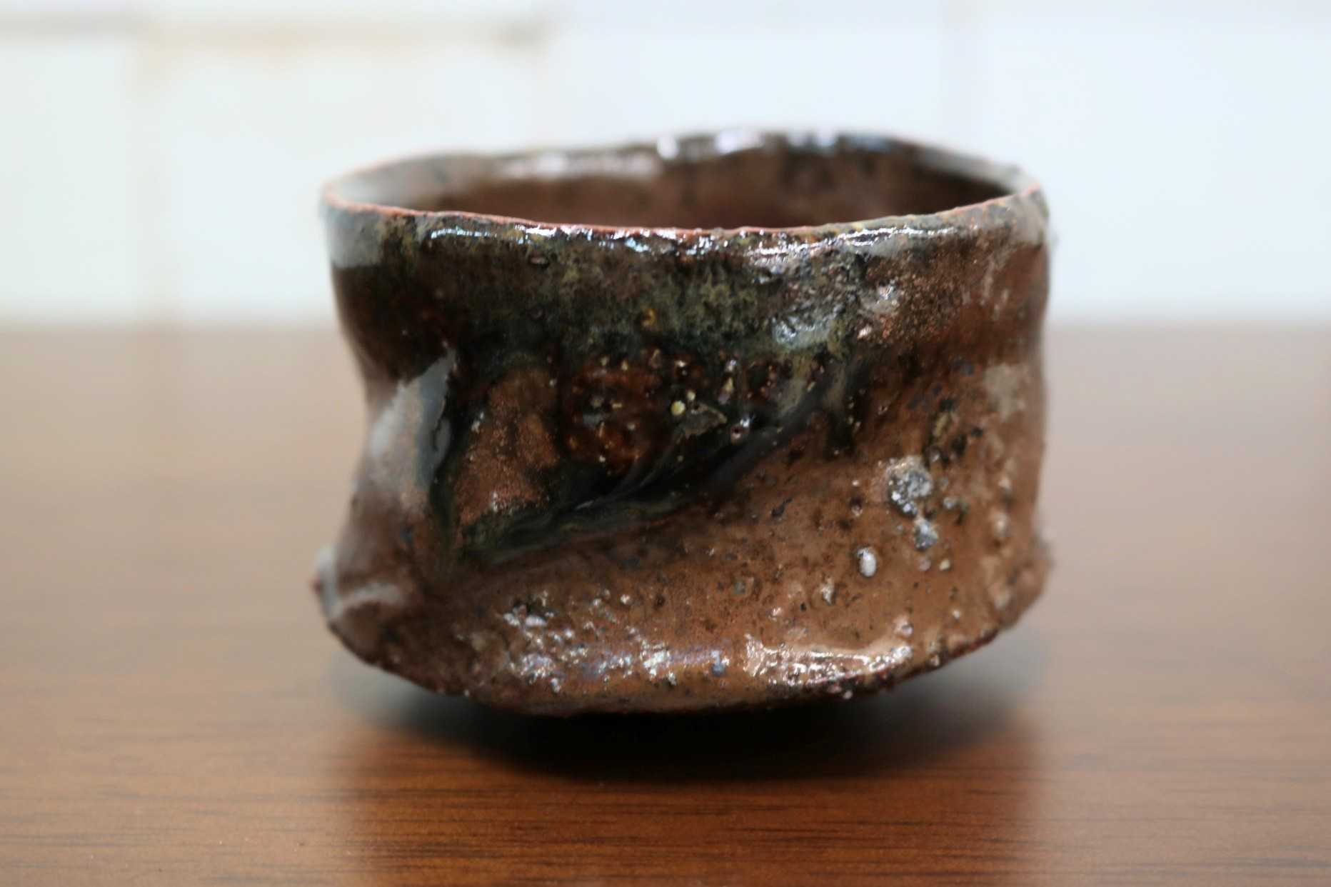 GMJO78○千代市陶房 清水万佐年 丹波焼 ぐい呑み 酒器 伝統工芸 丹波篠山 未使用