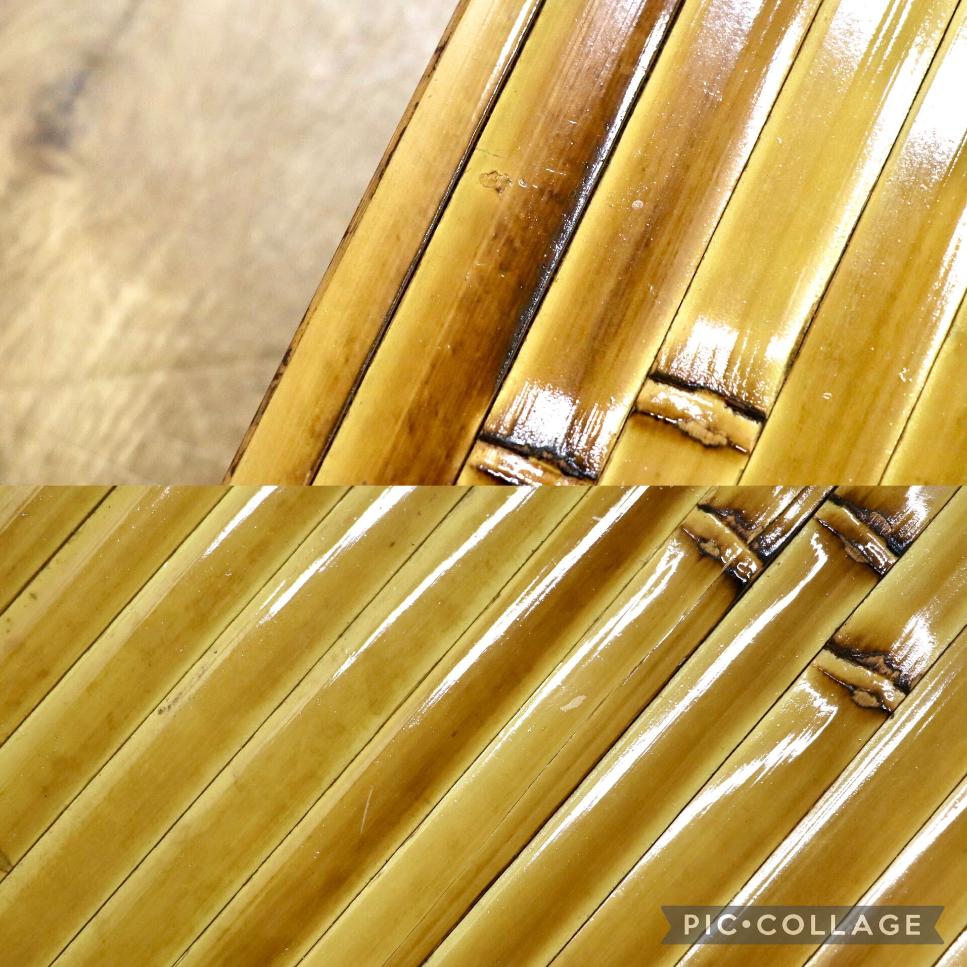 GMIK205C○梅里竹芸 Umezato Bamboo Craft 竹家具 足置き台 踏み台 フットレスト 工芸品 バンブー 宮崎 高級