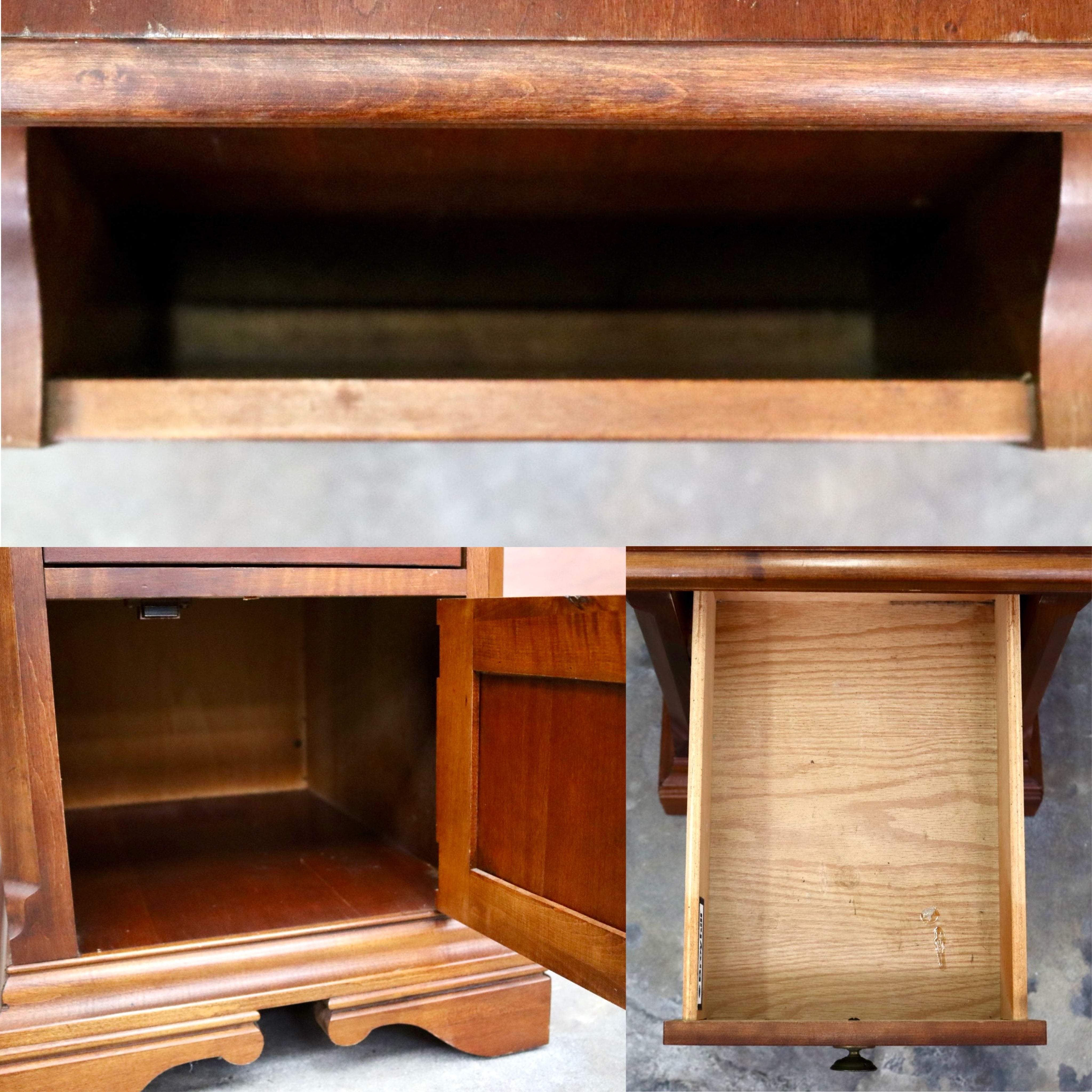 GMJH194B○ Broyhill / ブロイヒル Nightstand サイドテーブル 花台 電話台 キャビネット マガジンラック 木製 ヴィンテージ アメリカ製