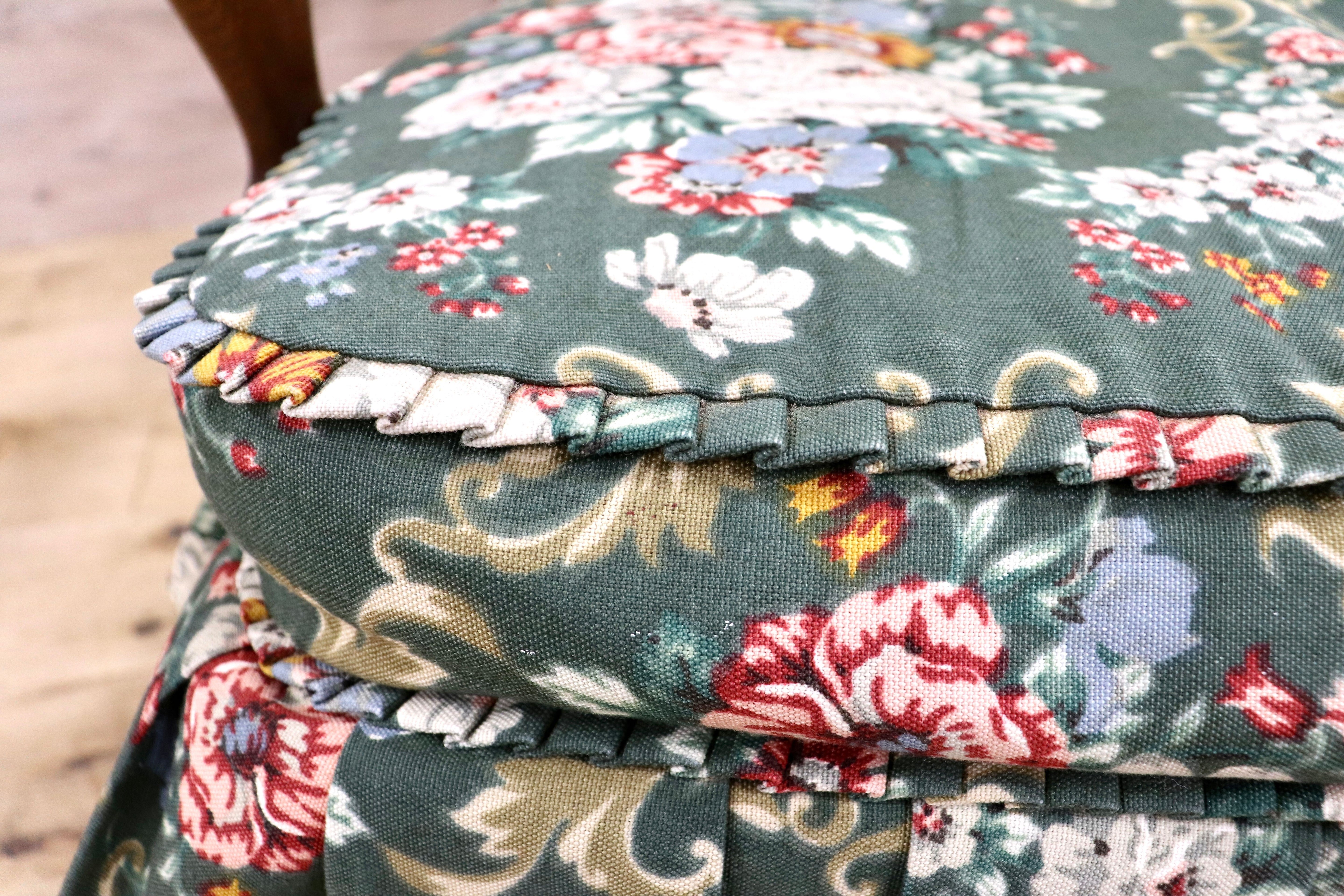 GMIH306A○HIDA / 飛騨産業 キツツキ 穂高 ロッキングチェア 揺り椅子 レトロ チェア 花柄 クラシック アンティーク調 ヴィンテージ