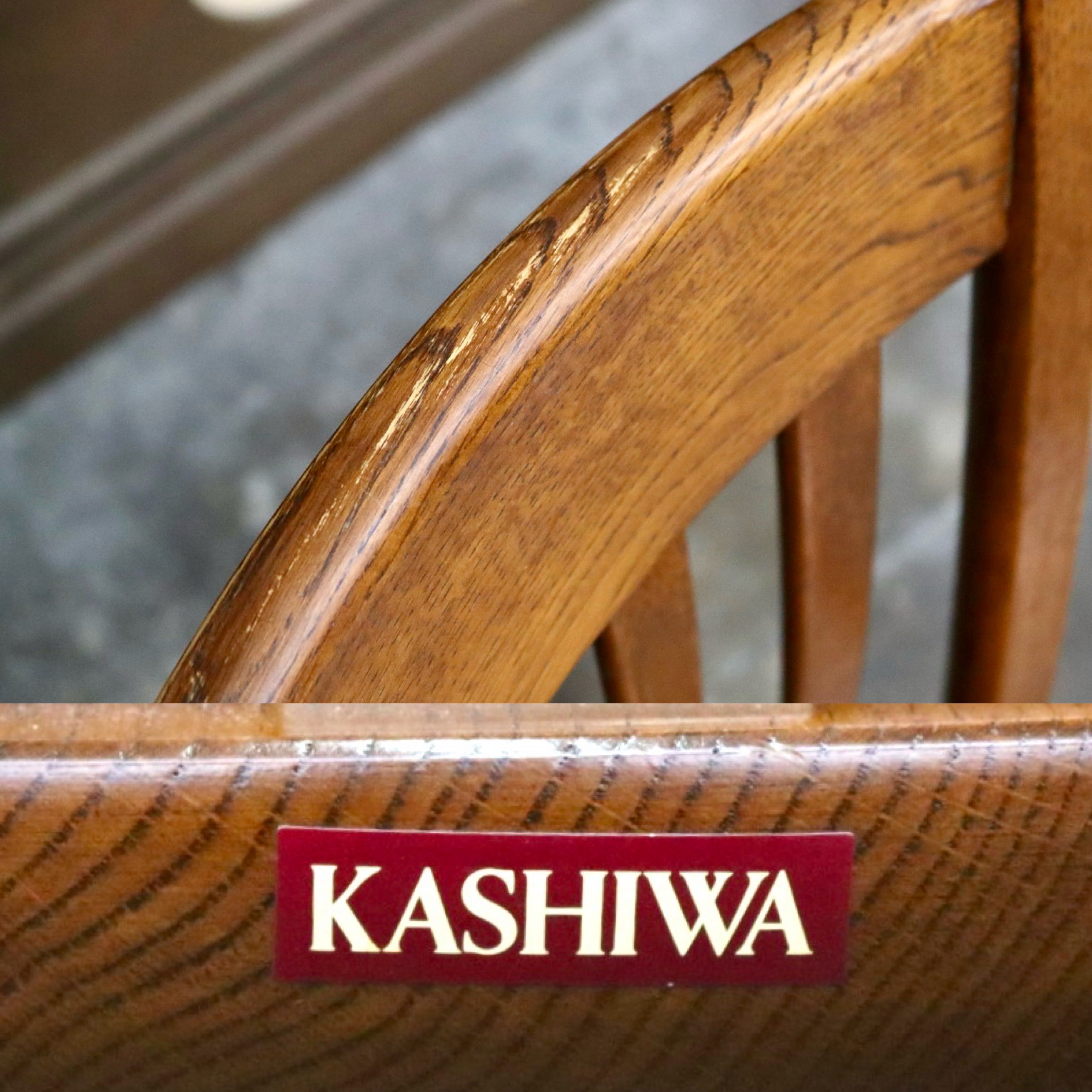 GMJS171B○柏木工 / KASHIWA ダイニングチェア アームレスチェア 2脚セット 椅子 飛騨家具 レトロ カントリー ヴィンテージ 国産家具