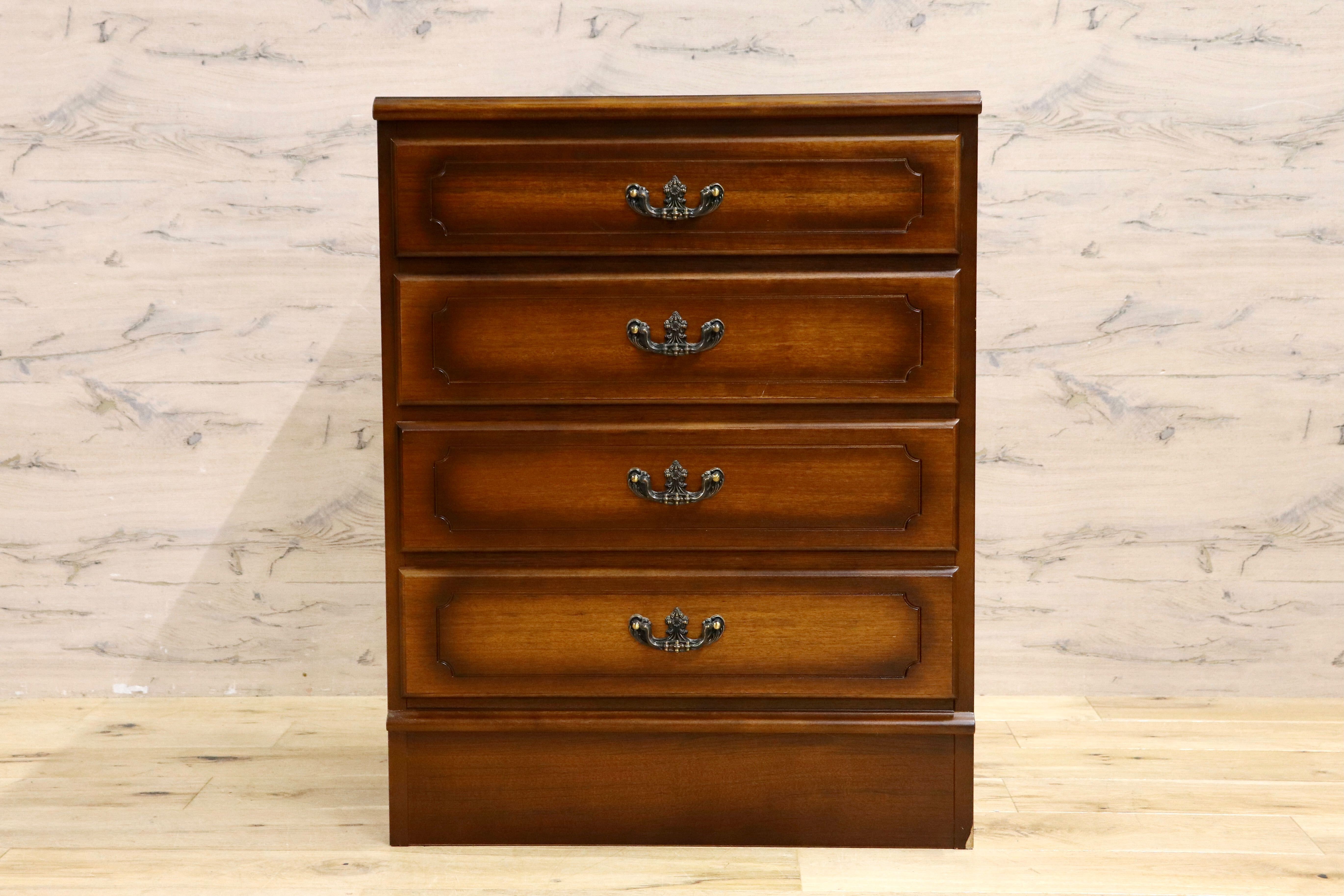 GMIH298○karimoku / カリモク コロニアル サイドチェスト 4段チェスト 収納家具 引き出し収納 チェスト クラシック 国産家具