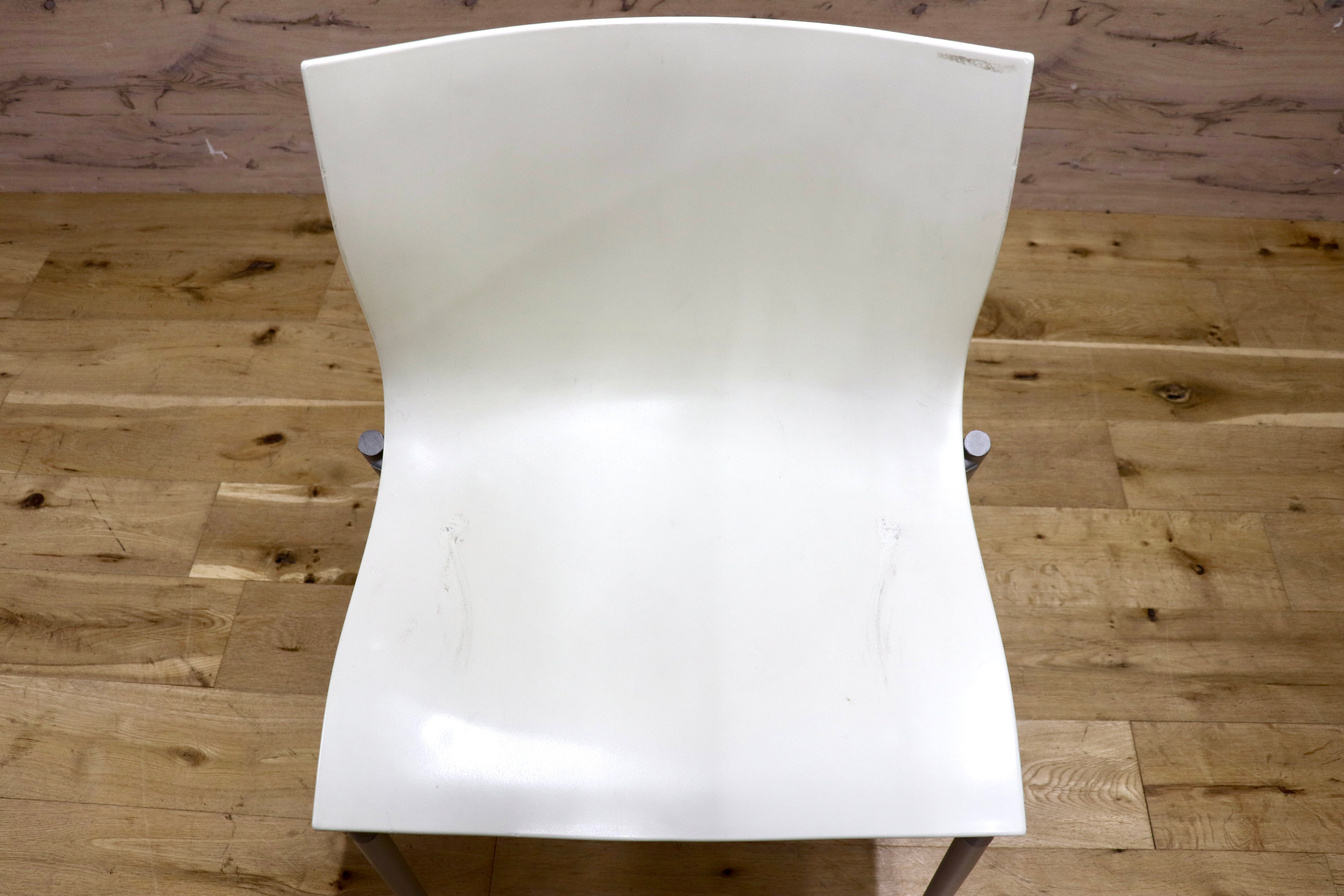 GMJK321B◯Driade / ドリアデ Cameleon Chair カメレオンチェア ダイニングチェア 椅子 スタッキング モダン ホワイト 2脚セット
