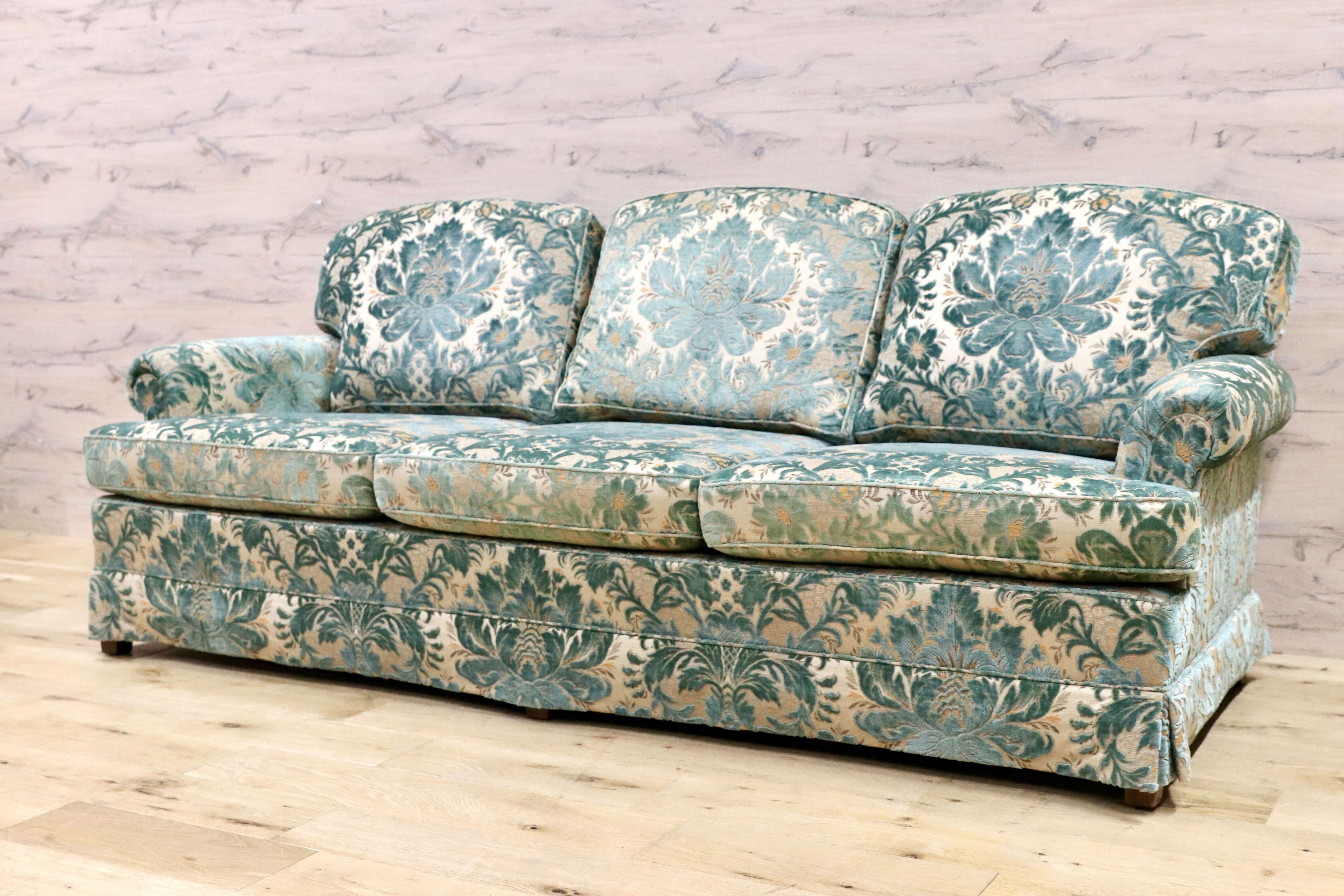 GMIS480○DREXEL HERITAGE / ドレクセルヘリテイジ 3人掛けソファ トリプルソファ USA 最高級 クラシック 定価約130万 美品