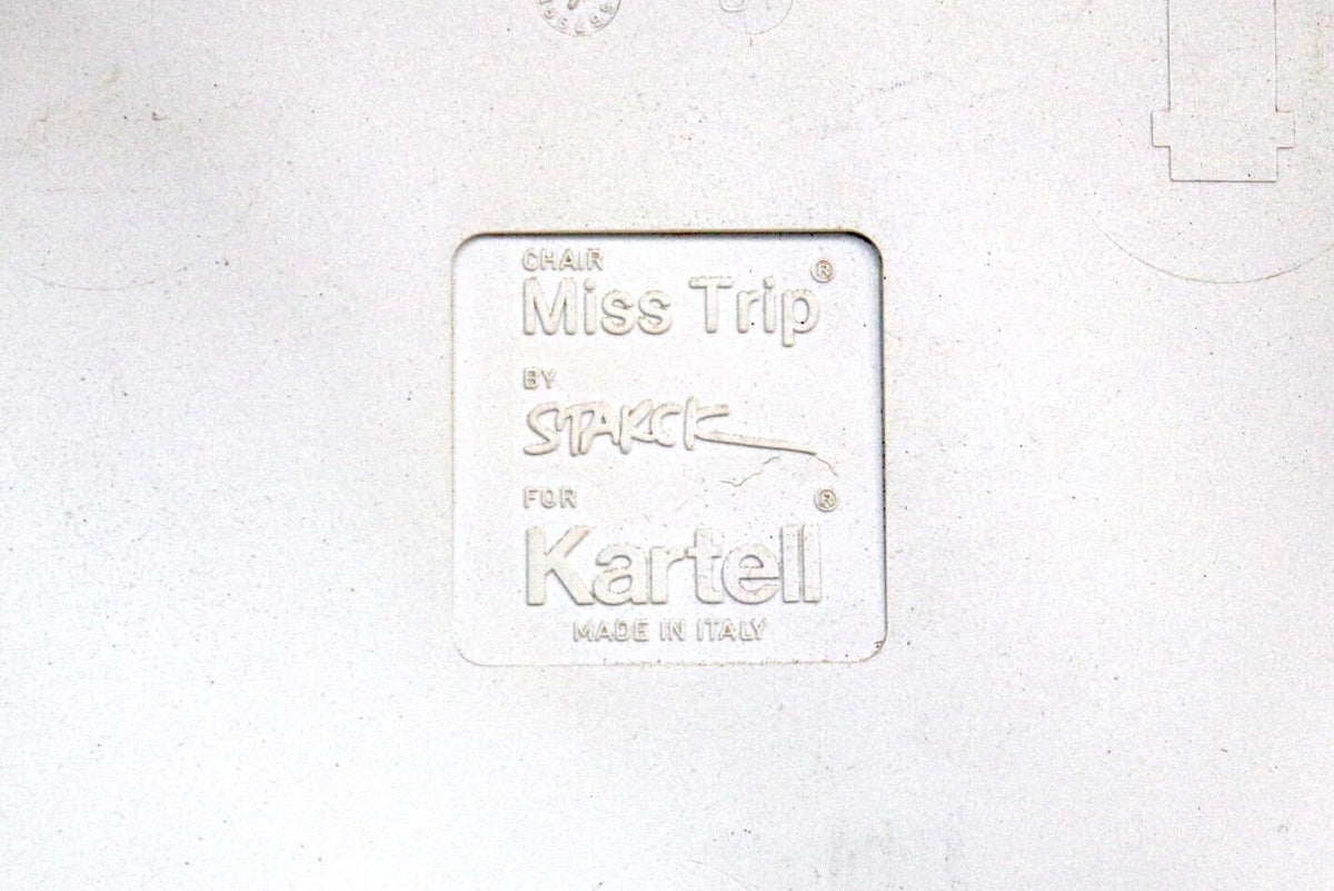 GMJS280〇Kartell / カルテル ミス・トリップ フィリップ・スタルク ダイニングチェア 椅子 ホワイト イタリア製 ヴィンテージ 食卓椅子