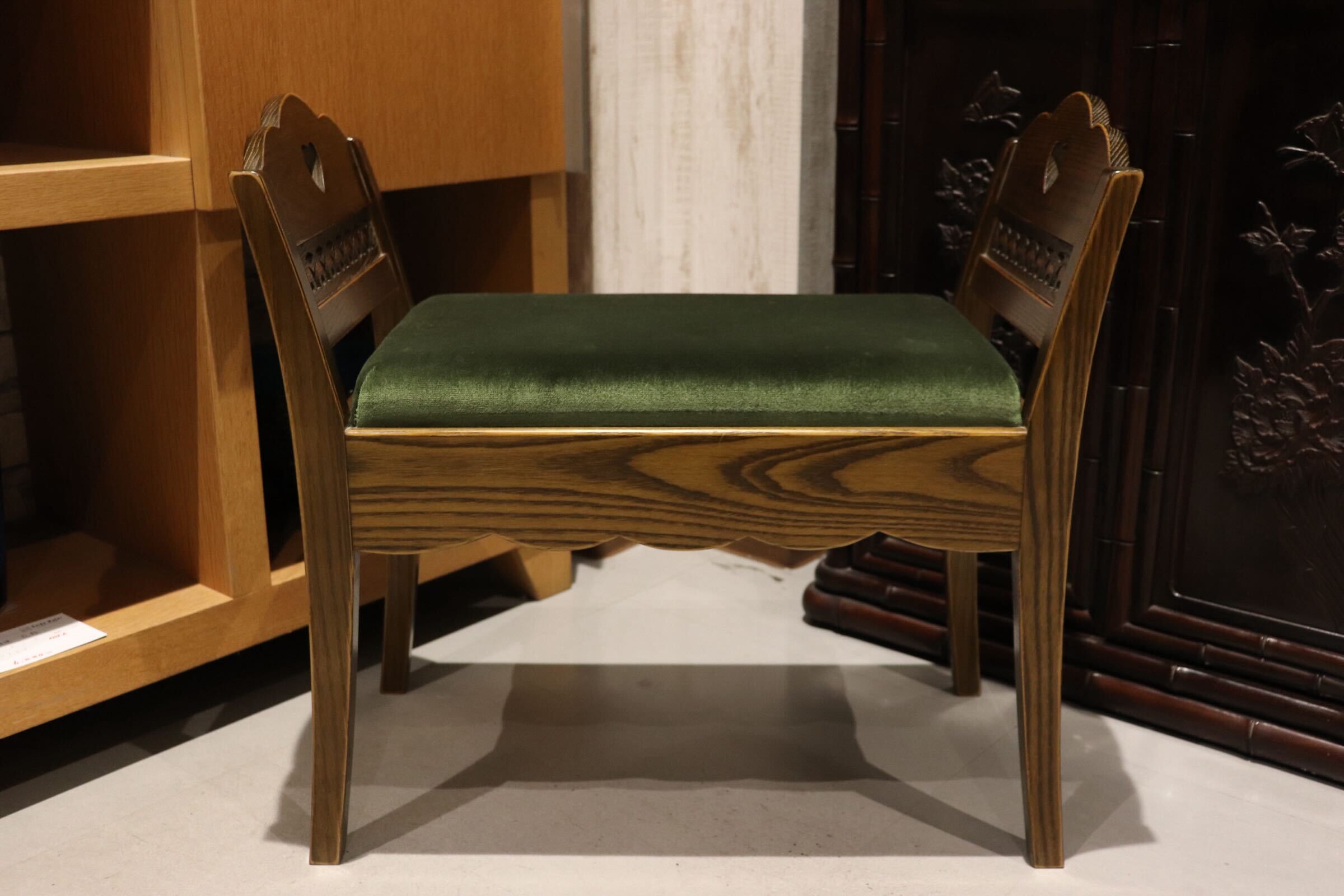 GMIK706B◯パリの雑貨屋 インテルナ南條 Fシリーズ ベンチボックス チェア スツール 木製 フレンチカントリー 定価約5.7万