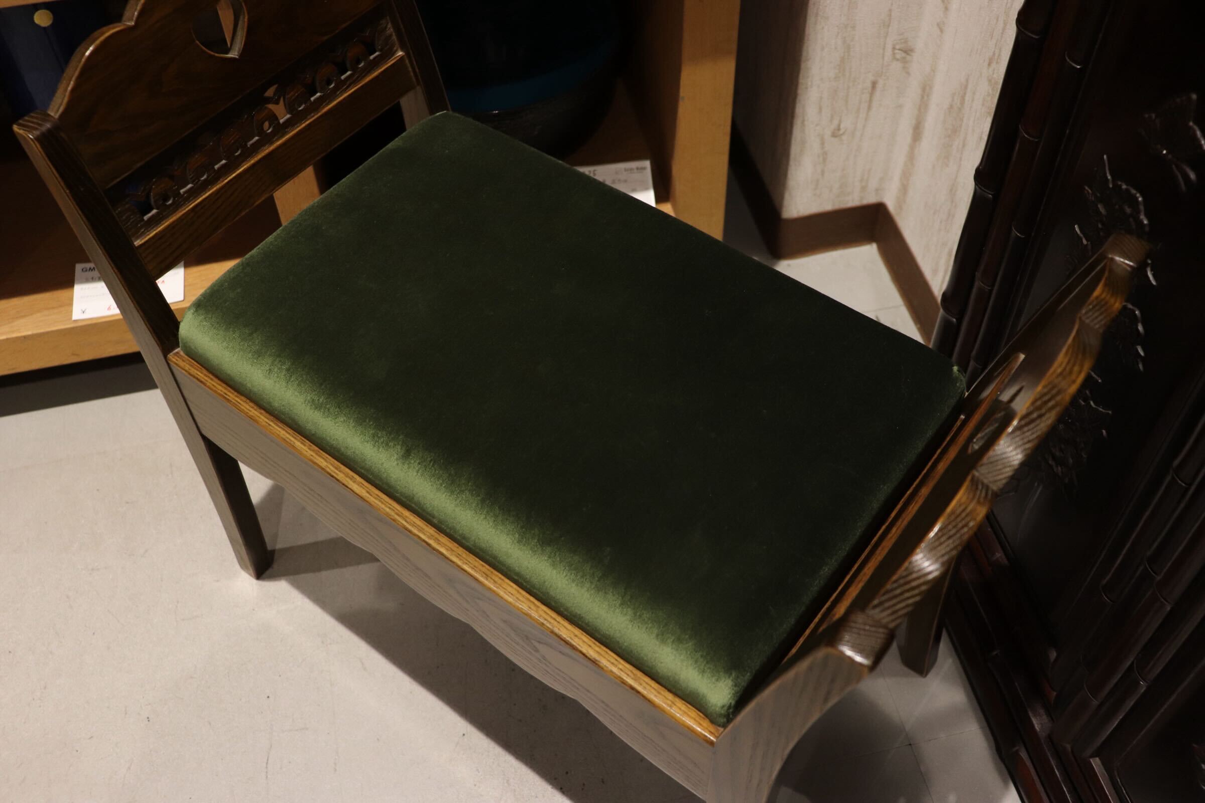 GMIK706B◯パリの雑貨屋 インテルナ南條 Fシリーズ ベンチボックス チェア スツール 木製 フレンチカントリー 定価約5.7万