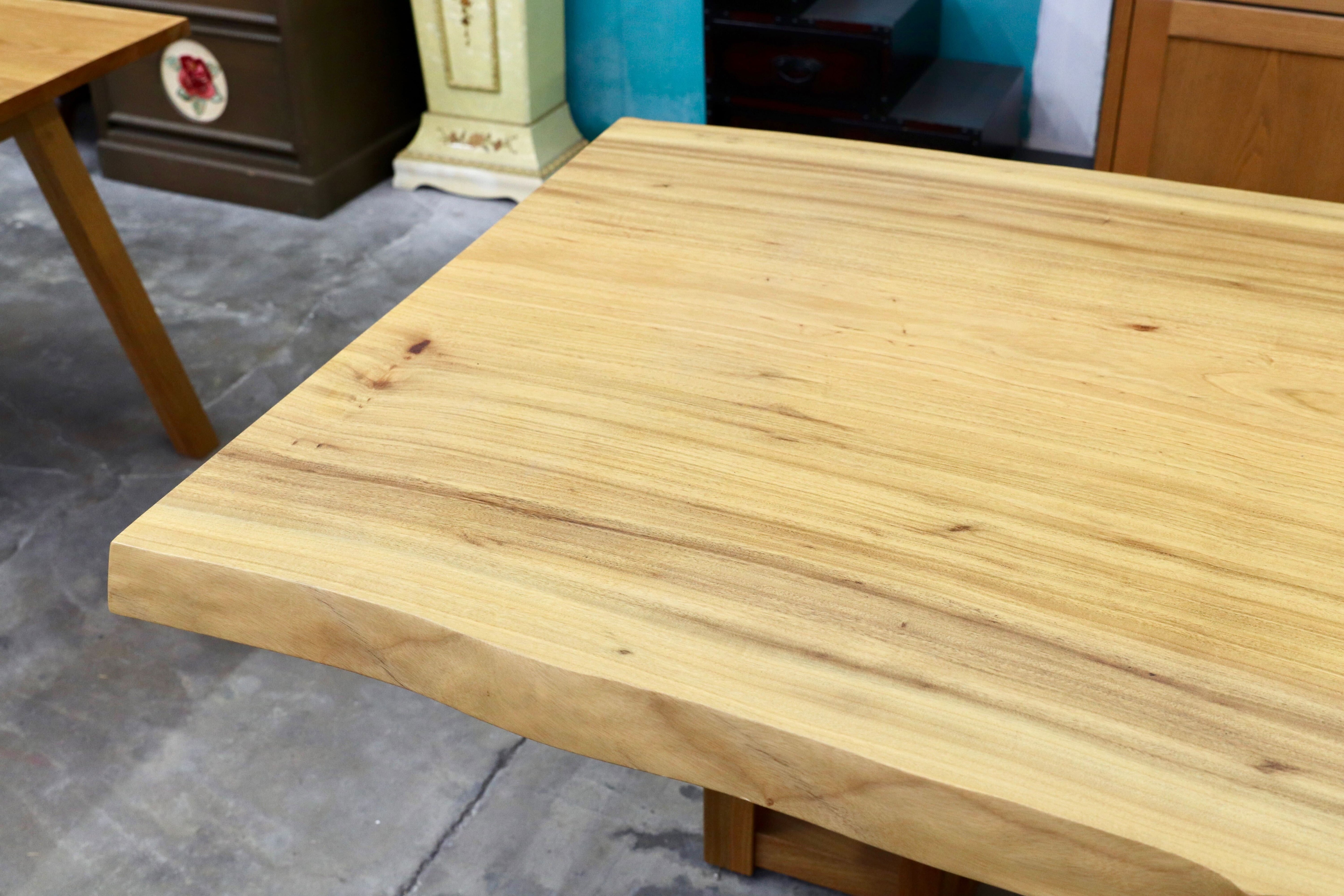 GMIH337○楠 一枚板 ナチュラル モダン ダイニングテーブル 食卓テーブル 定価約65万 モデルルーム展示品