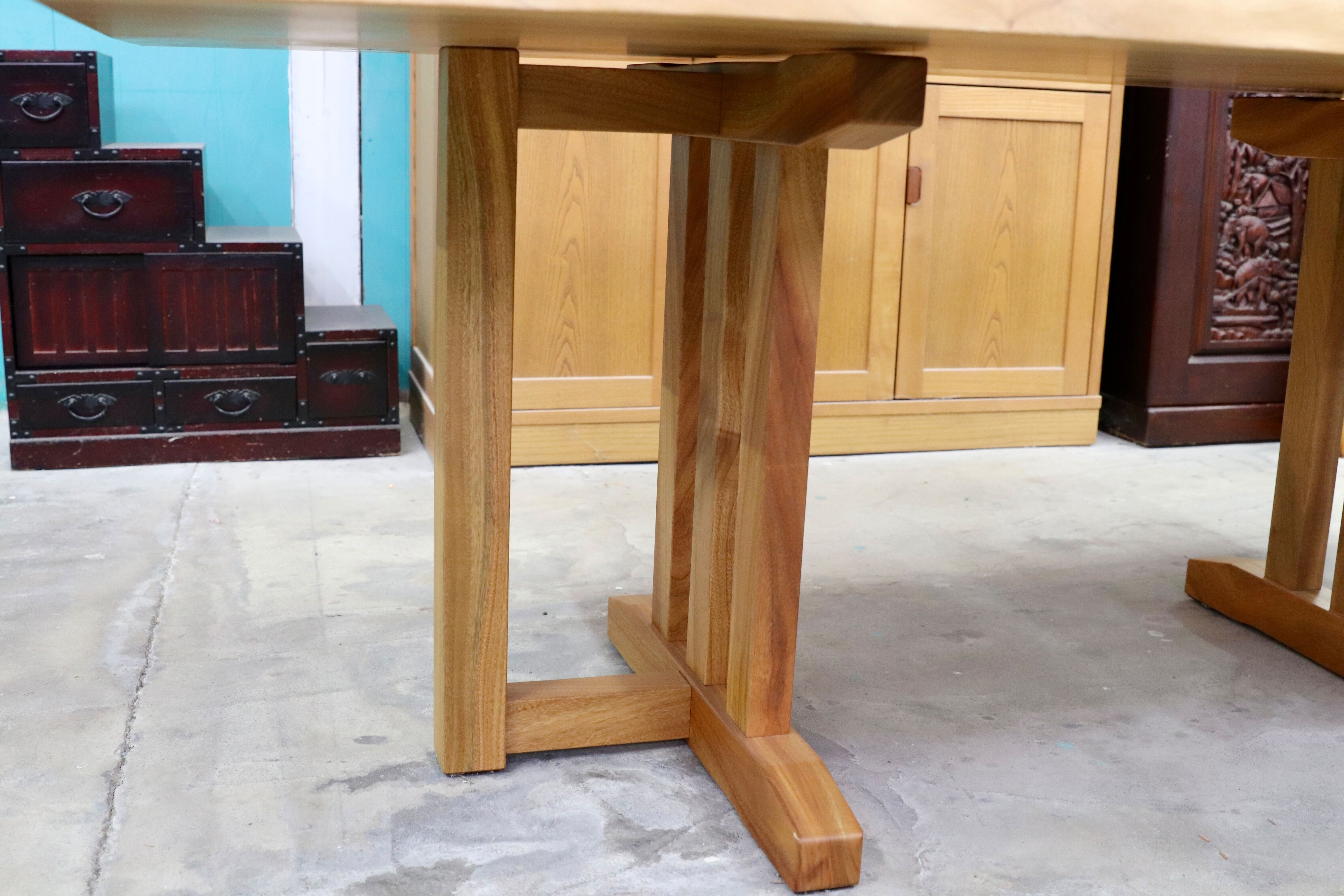 GMIH337○楠 一枚板 ナチュラル モダン ダイニングテーブル 食卓テーブル 定価約65万 モデルルーム展示品