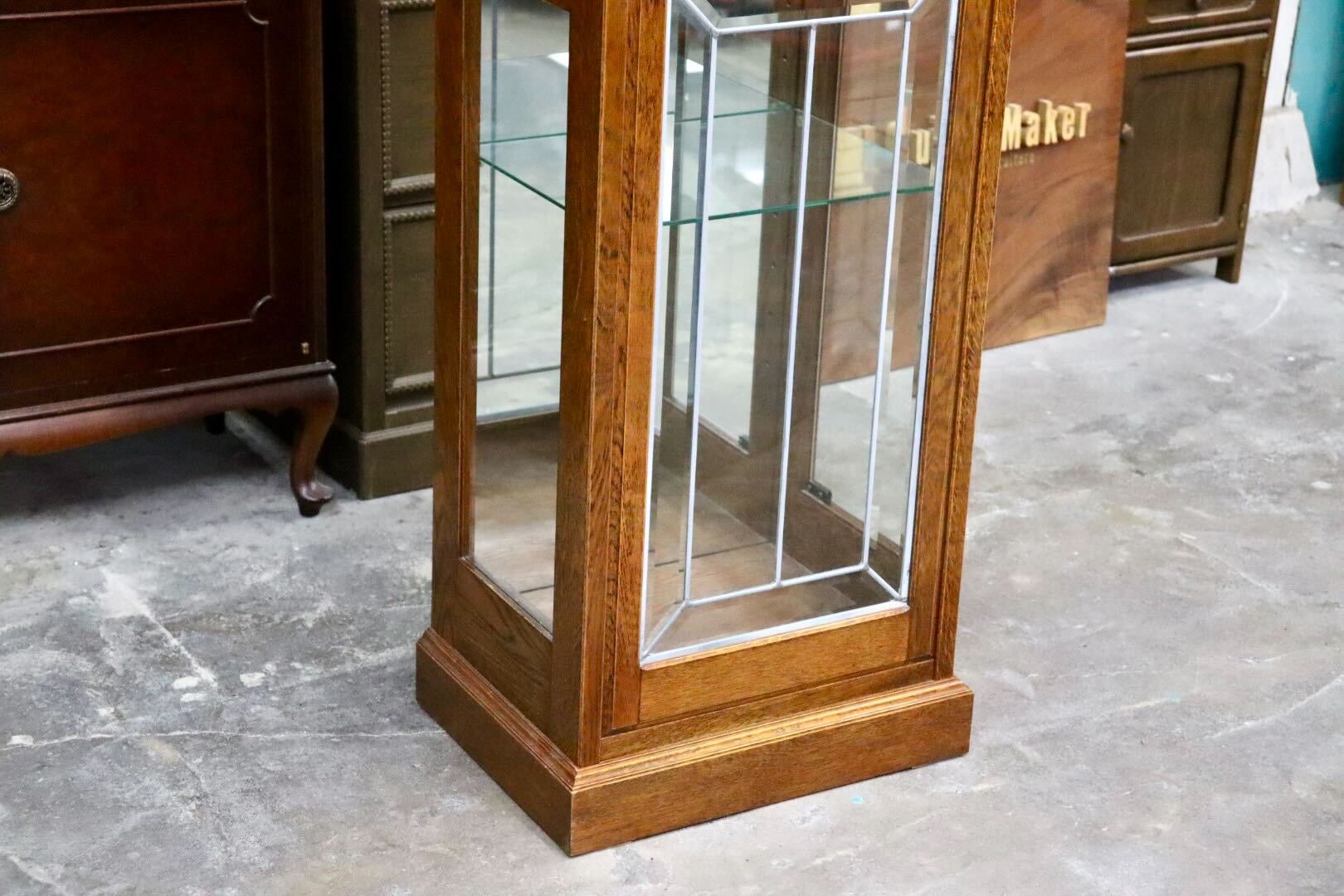 GMJS111○三越家具 Brugge ブルージュ キュリオケース 飾り棚 ショーケース カントリーハウス 英国カントリー クラシック 美品