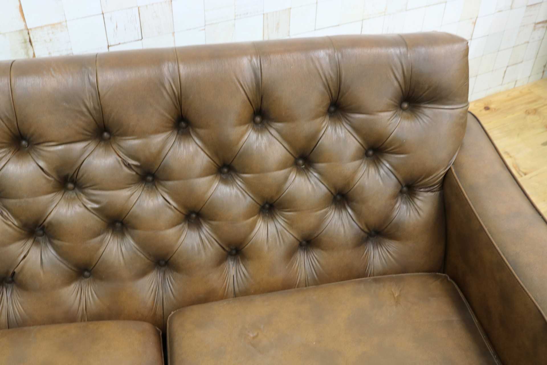 GMJH205C◯冨士ファニチア / FUJI FURNITUR 3人掛けソファ トリプルソファ レザー 応接室 昭和レトロ ヴィンテージ