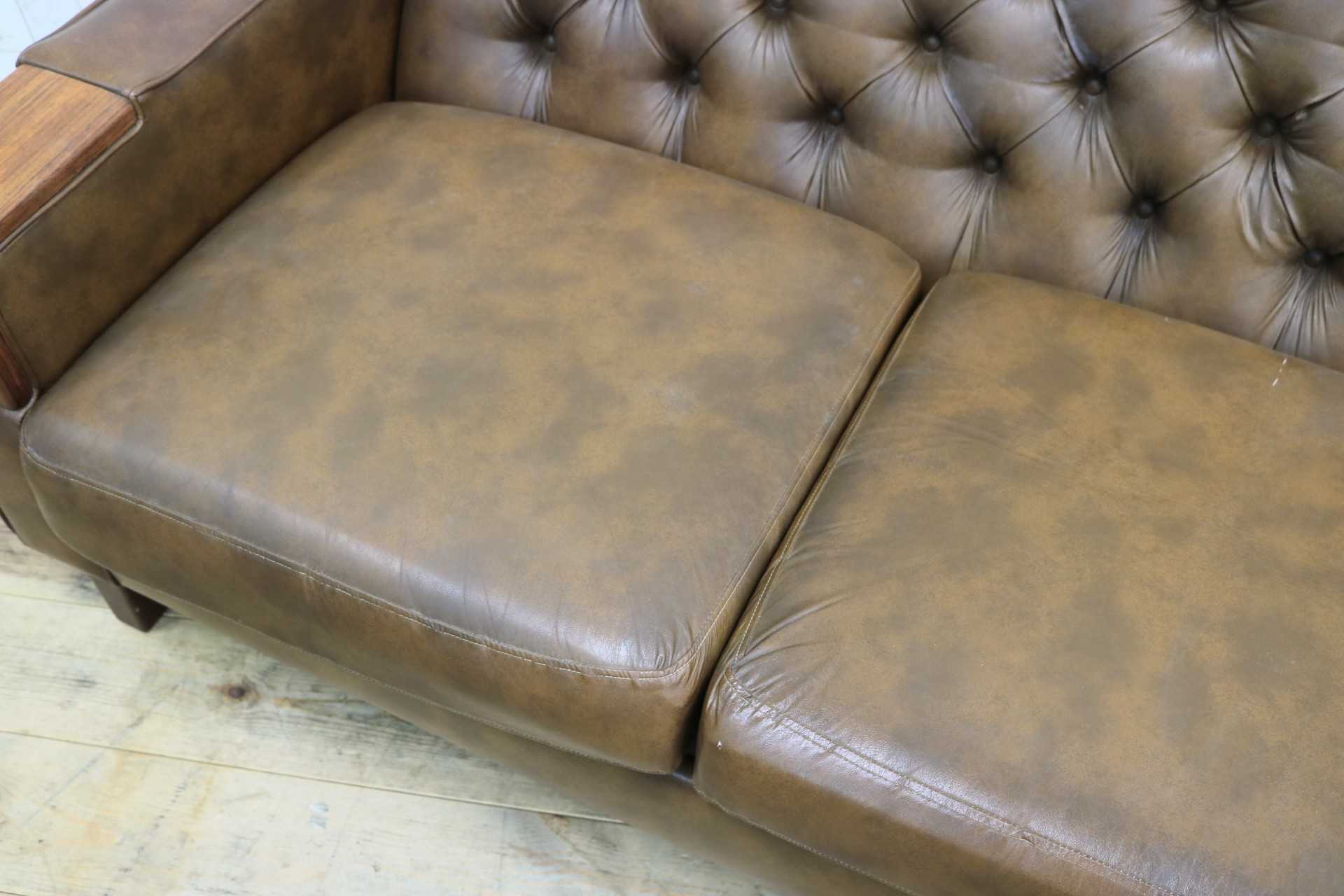 GMJH205C◯冨士ファニチア / FUJI FURNITUR 3人掛けソファ トリプルソファ レザー 応接室 昭和レトロ ヴィンテージ