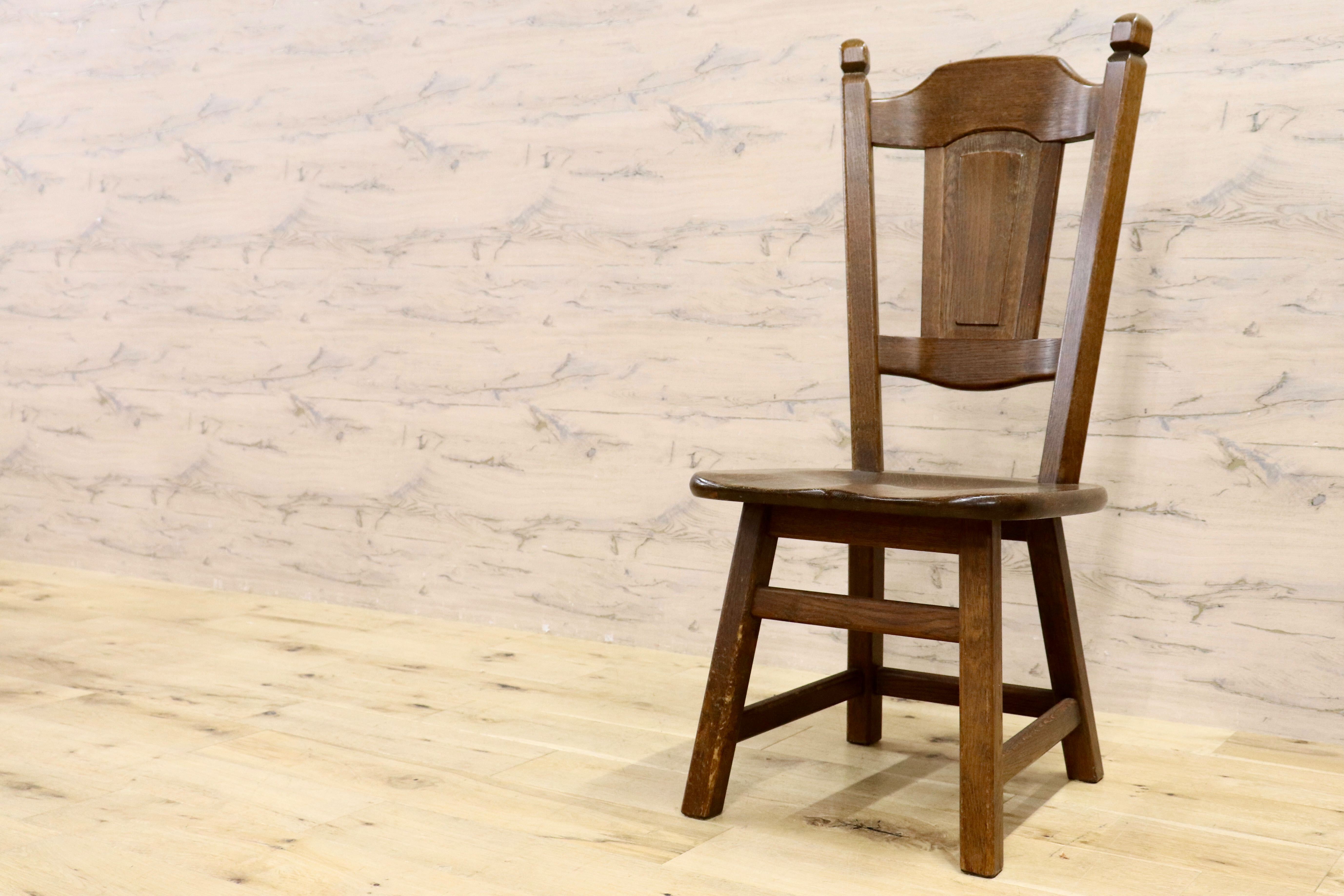 GMIS127○オランダ製 ダッチカントリー ダイニングチェア アームレス