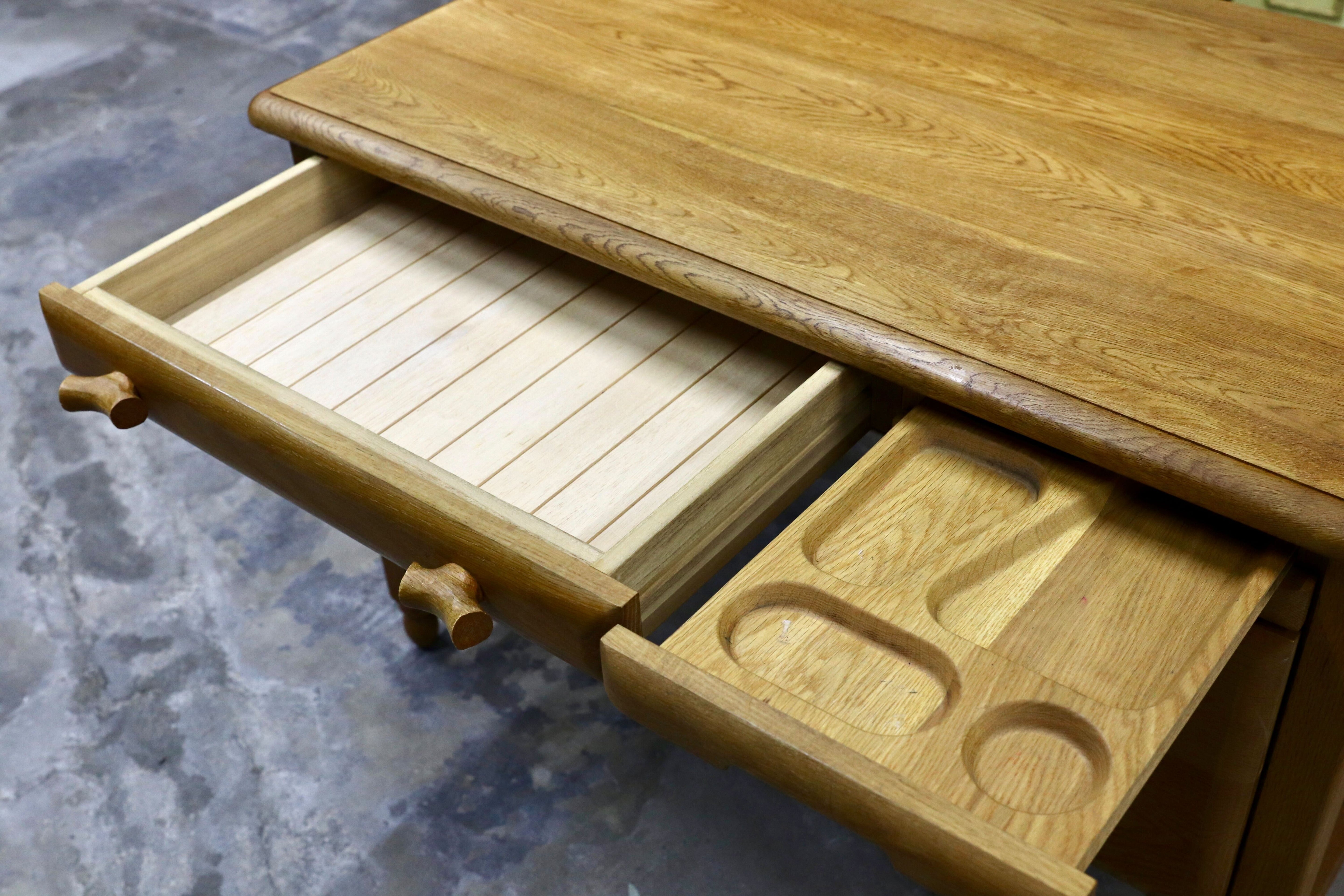 GMIH348○オーク無垢材 片袖机 デスク 学習机 パソコンデスク 工房家具 ナチュラル カントリー