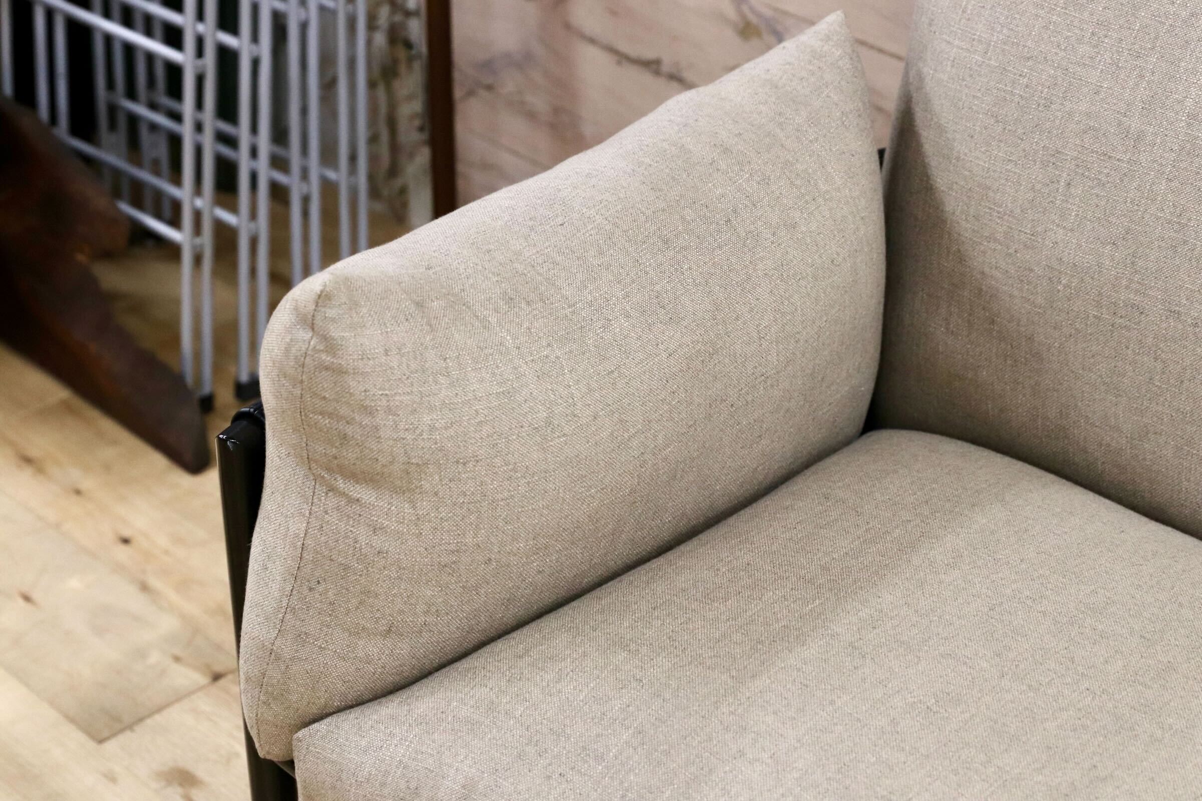 GMJH143○Ritzwell / リッツウェル ARMSTRONG アームストロング 片肘ソファ 左右セット 2Pソファ スチール レザー 定価95万〜113万 展示品