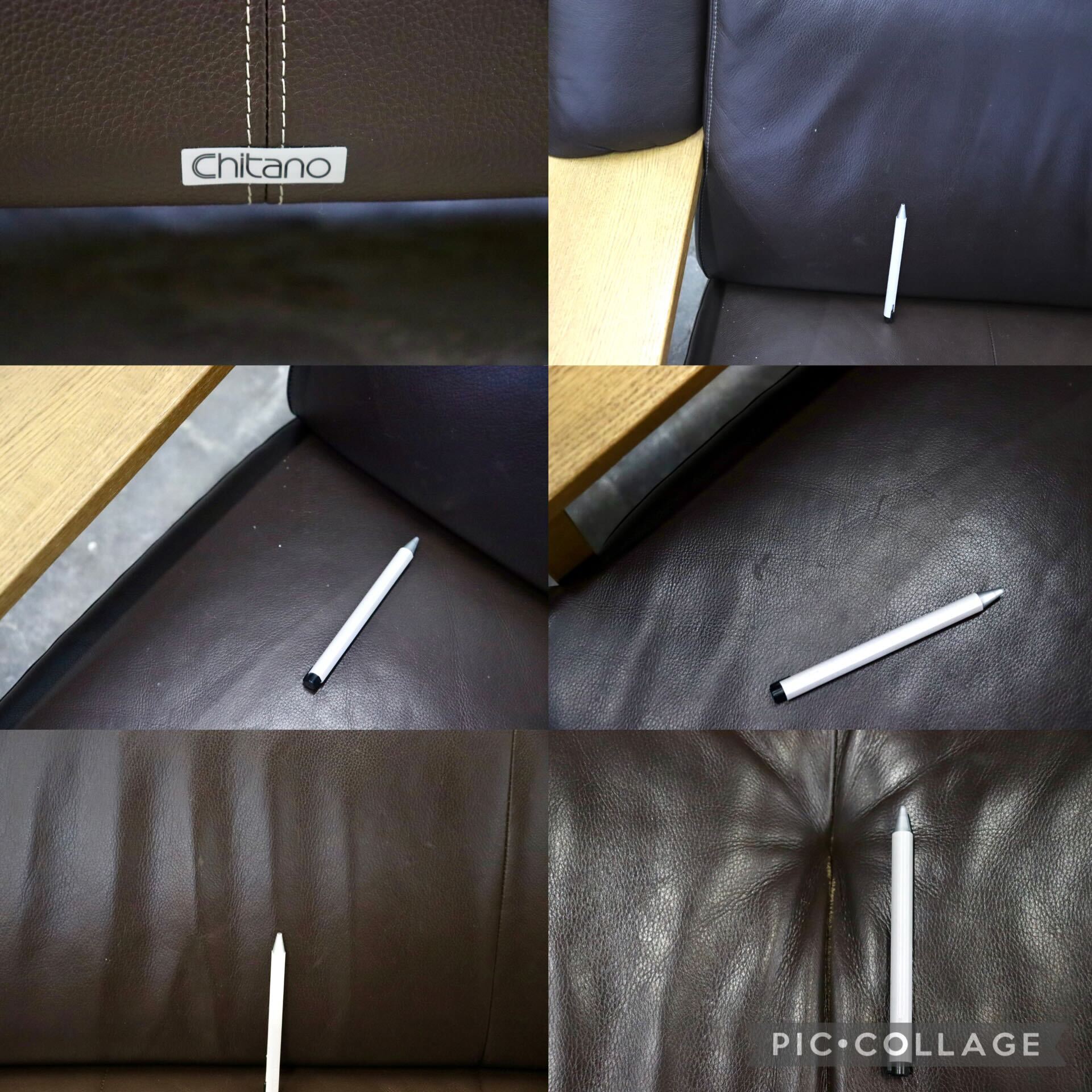 GMIK740A○Chitano / チターノ ダンテ 2人掛けソファ ラブソファ 長椅子 本革 ダークブラウン ハイバック 応接 カリモク 定価約18万