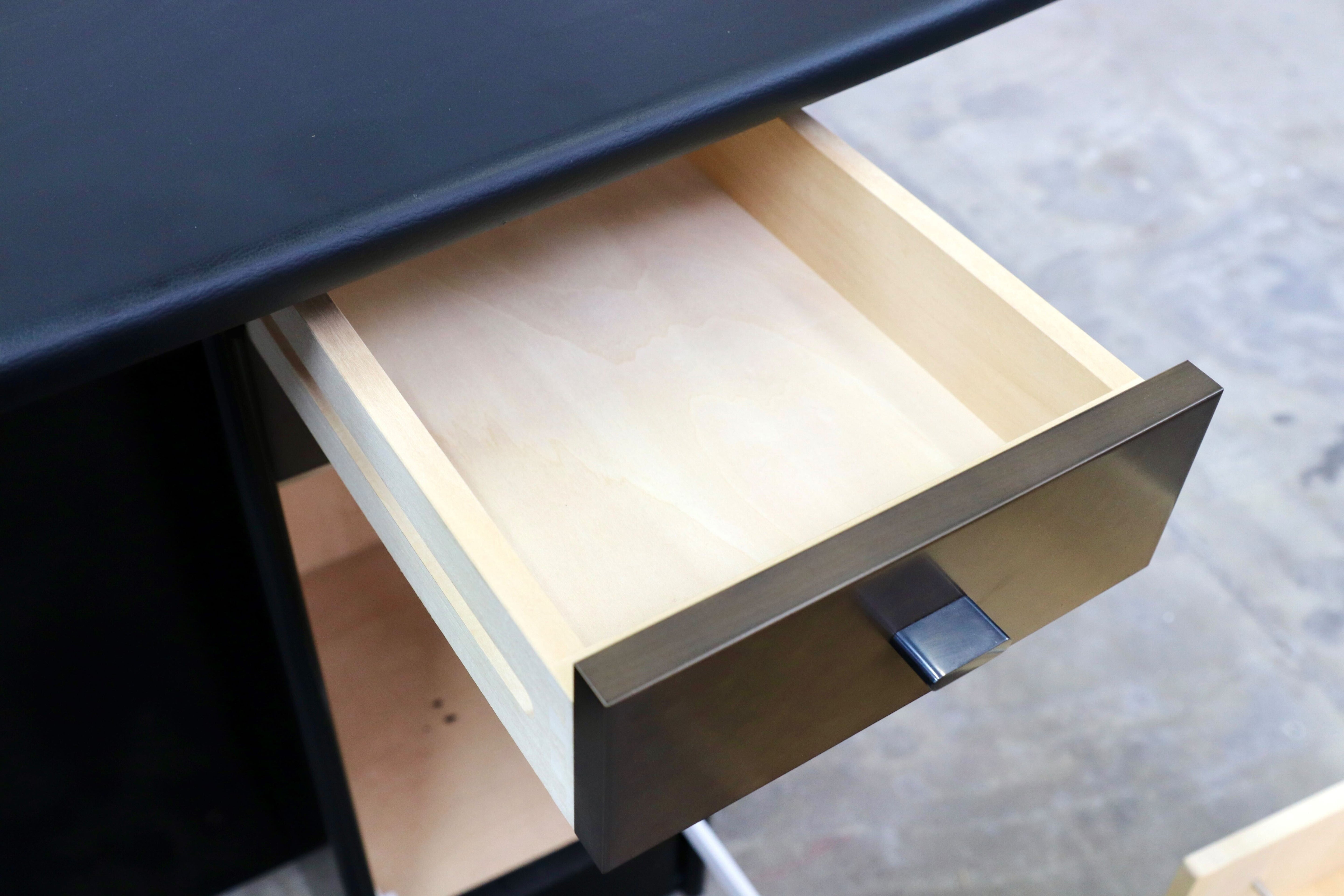 GMIS434E○モリシゲ / MORISHIGE マリーナ75 カウンターテーブル レザートップ ブラック モダン IDC大塚家具 廃盤 稀少 定価約53万