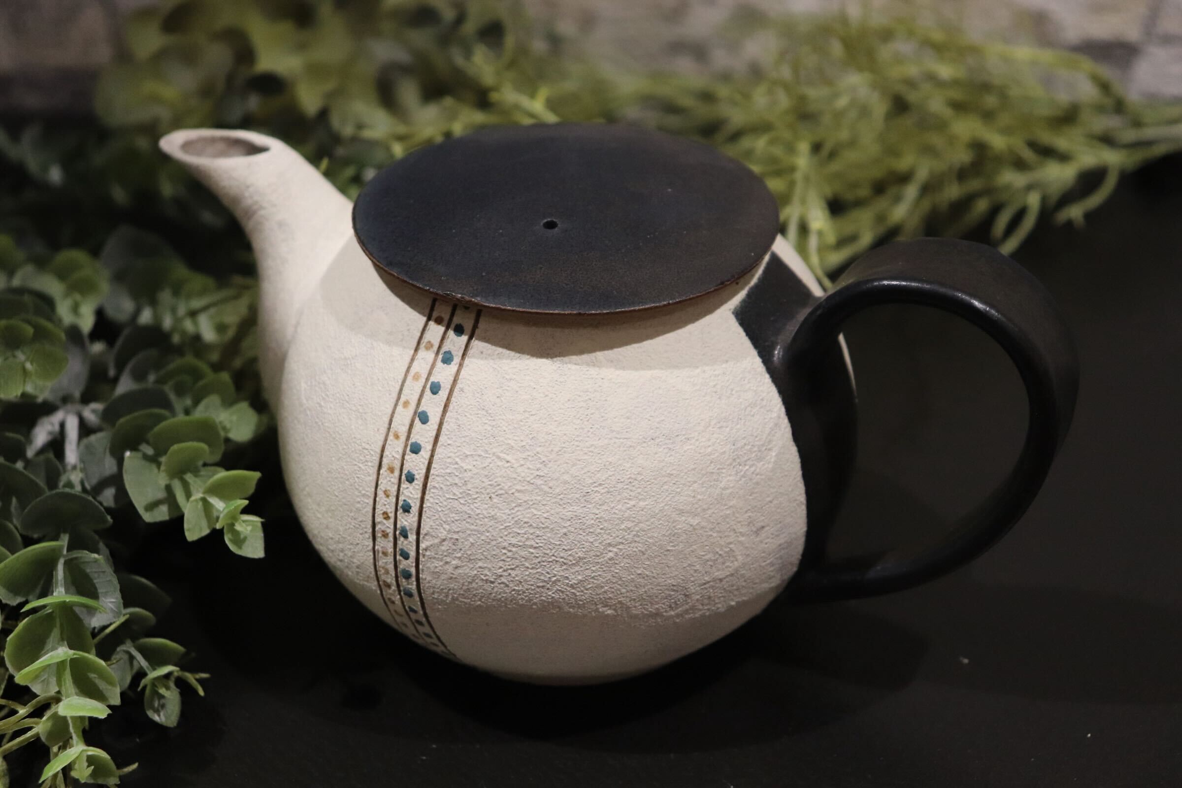 GMIO315○市野悟窯 丹波焼 ティーポット 市野哲次 伝統工芸 丹波篠山 茶器 未使用