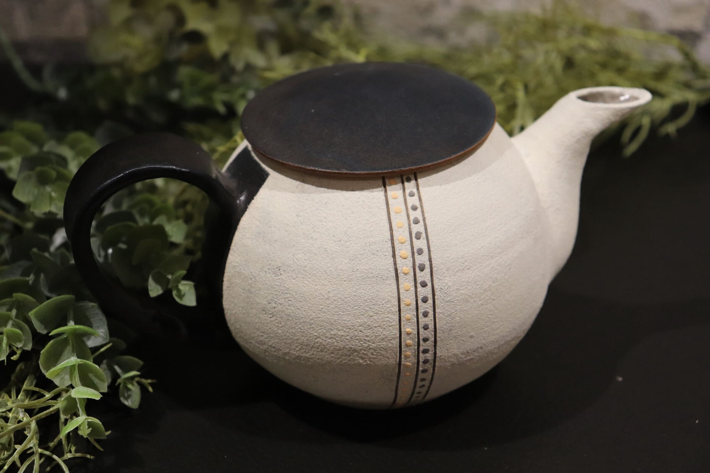 GMIO315○市野悟窯 丹波焼 ティーポット 市野哲次 伝統工芸 丹波篠山 茶器 未使用