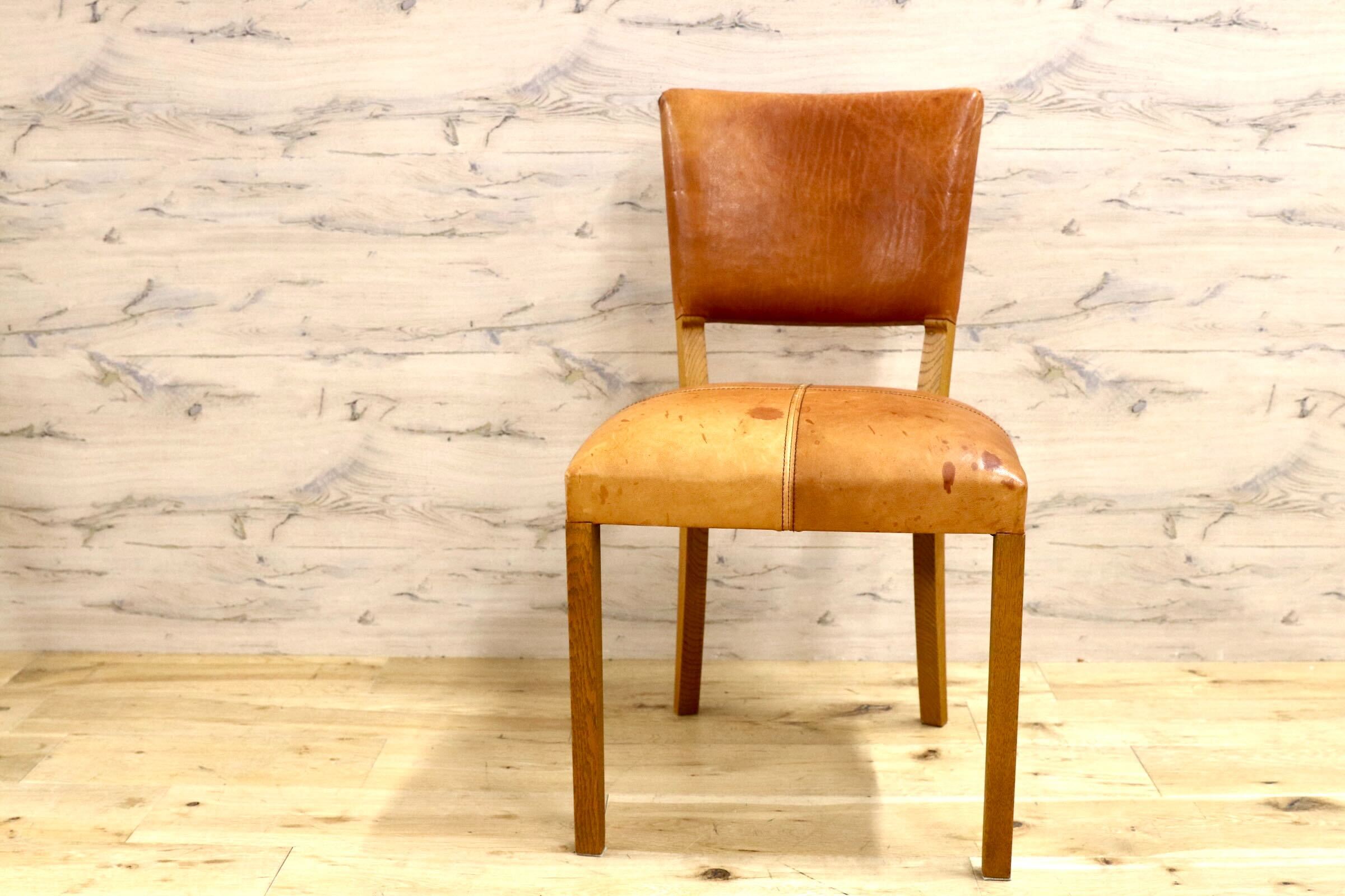 GMJH150○TRUCK FURNITURE / トラックファニチャー SR CHAIR ダイニングチェア ファロードレザー ナラ無垢材 国産家具