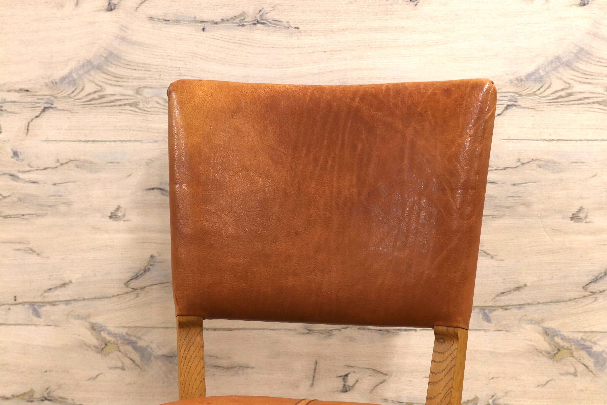GMJH150○TRUCK FURNITURE / トラックファニチャー SR CHAIR ダイニングチェア ファロードレザー ナラ無垢材 国産家具