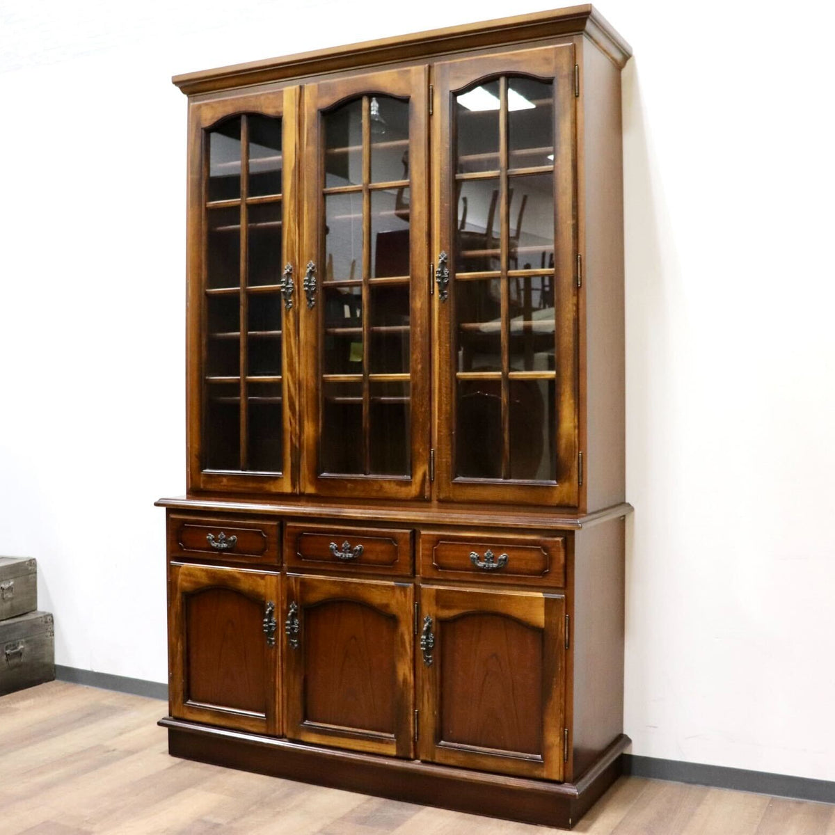 管889☆カリモク家具☆karimoku☆コーナーキャビネット 黄色かっ