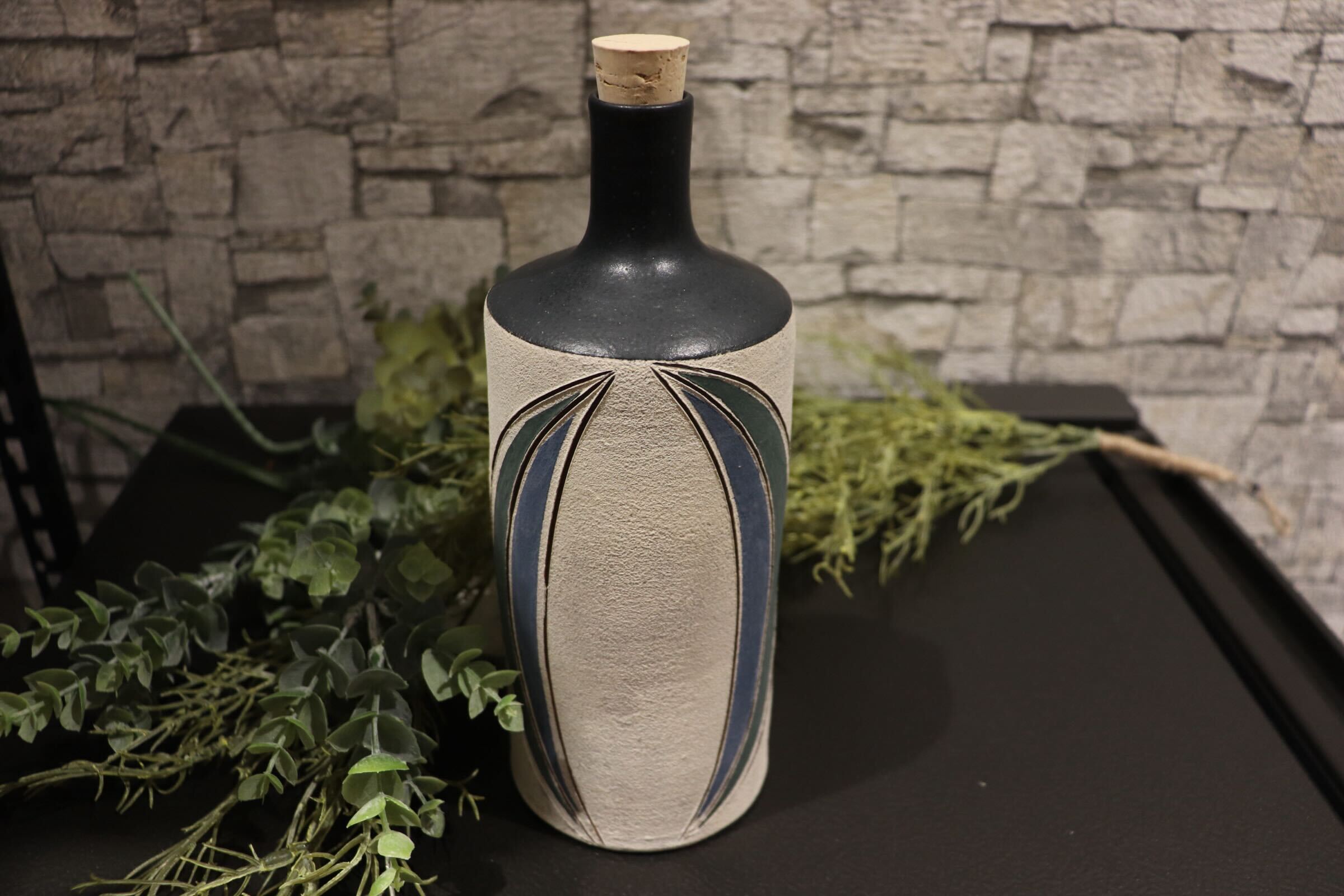 GMIO314○市野悟窯 丹波焼 ウォーターボトル 市野哲次 伝統工芸 丹波篠山 未使用