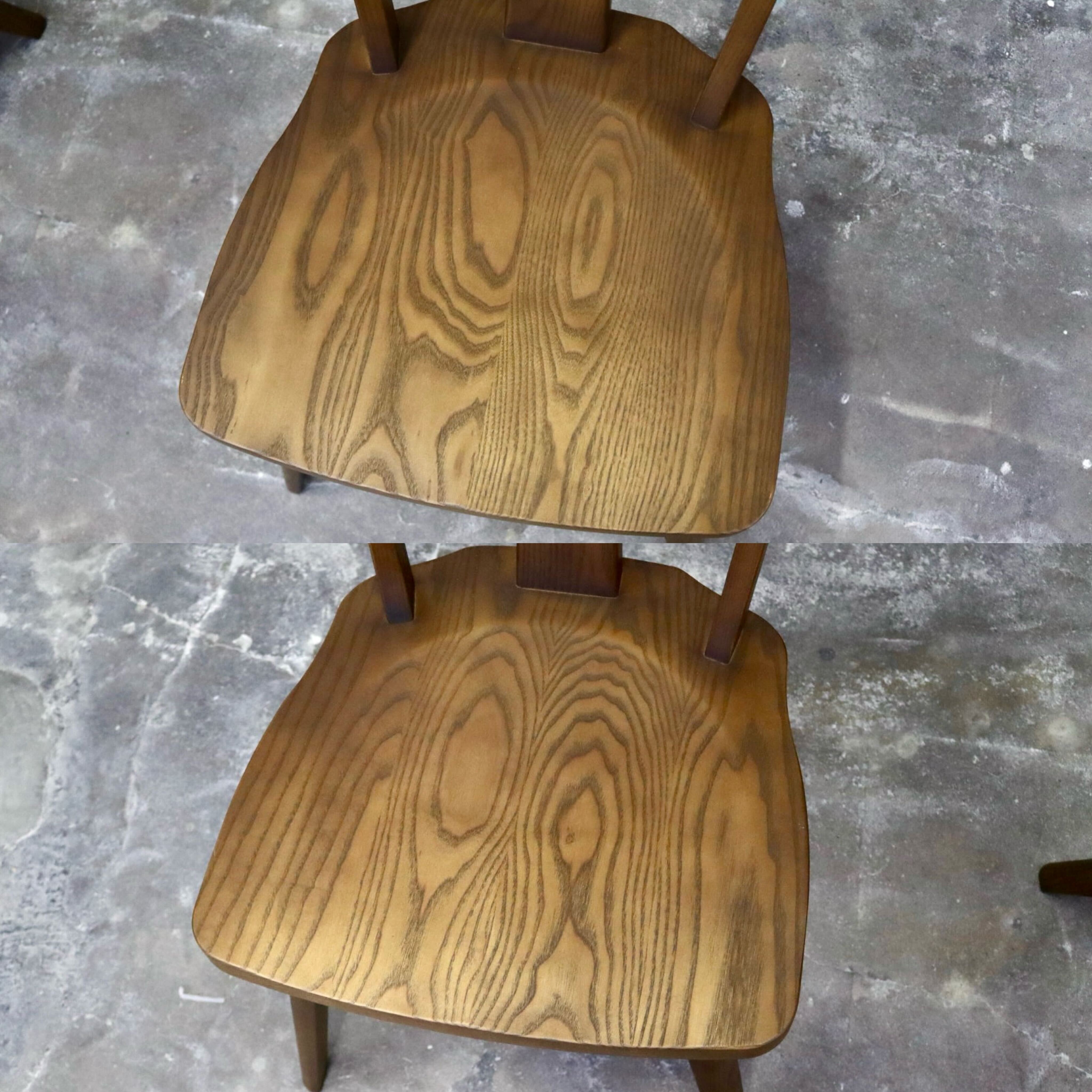 GMIH320C○らくよう工芸 飛騨家具 ダイニングチェア アームレスチェア 椅子 2脚セット 木製 無垢材 シンプル ナチュラル カントリー