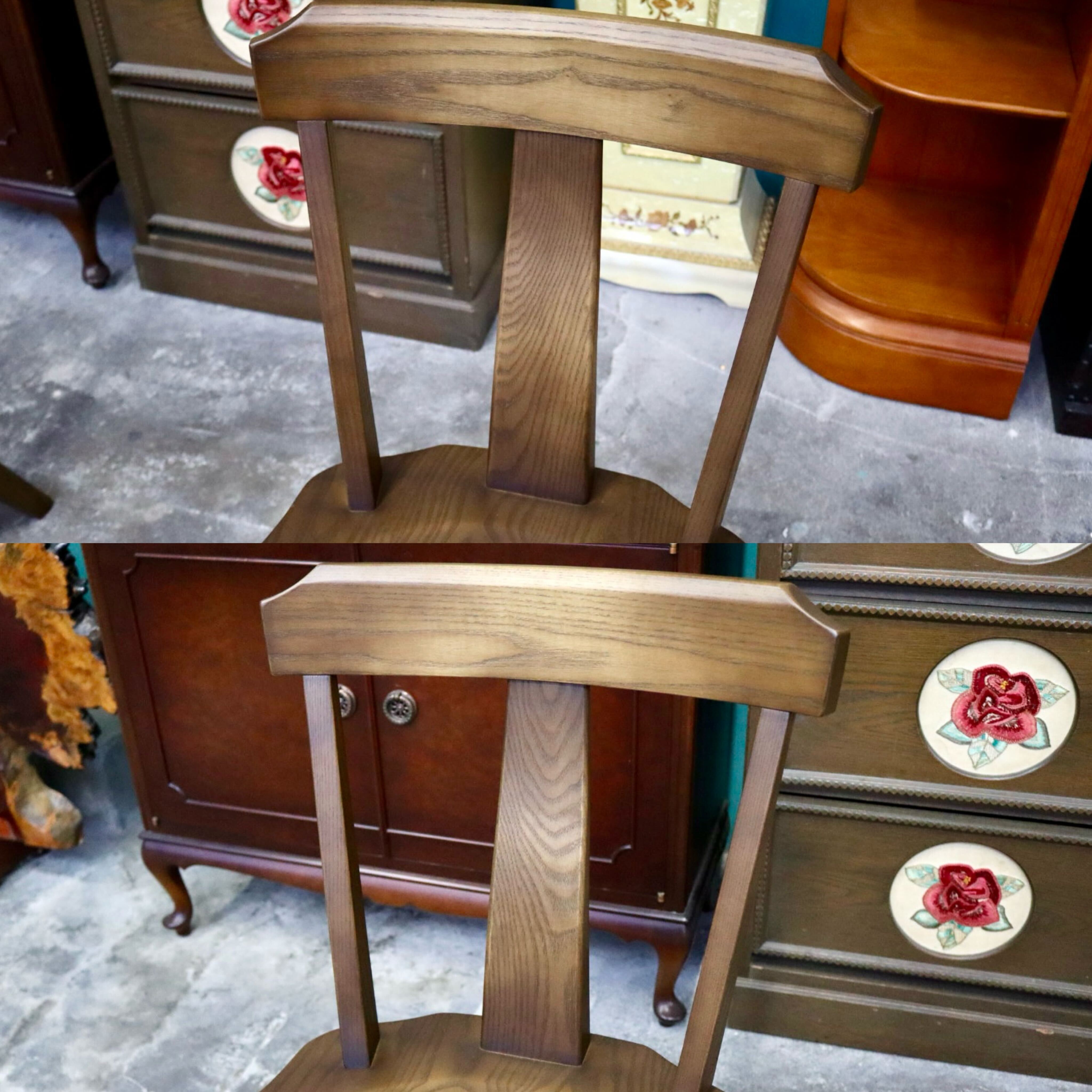 GMIH320C○らくよう工芸 飛騨家具 ダイニングチェア アームレスチェア 椅子 2脚セット 木製 無垢材 シンプル ナチュラル カントリー