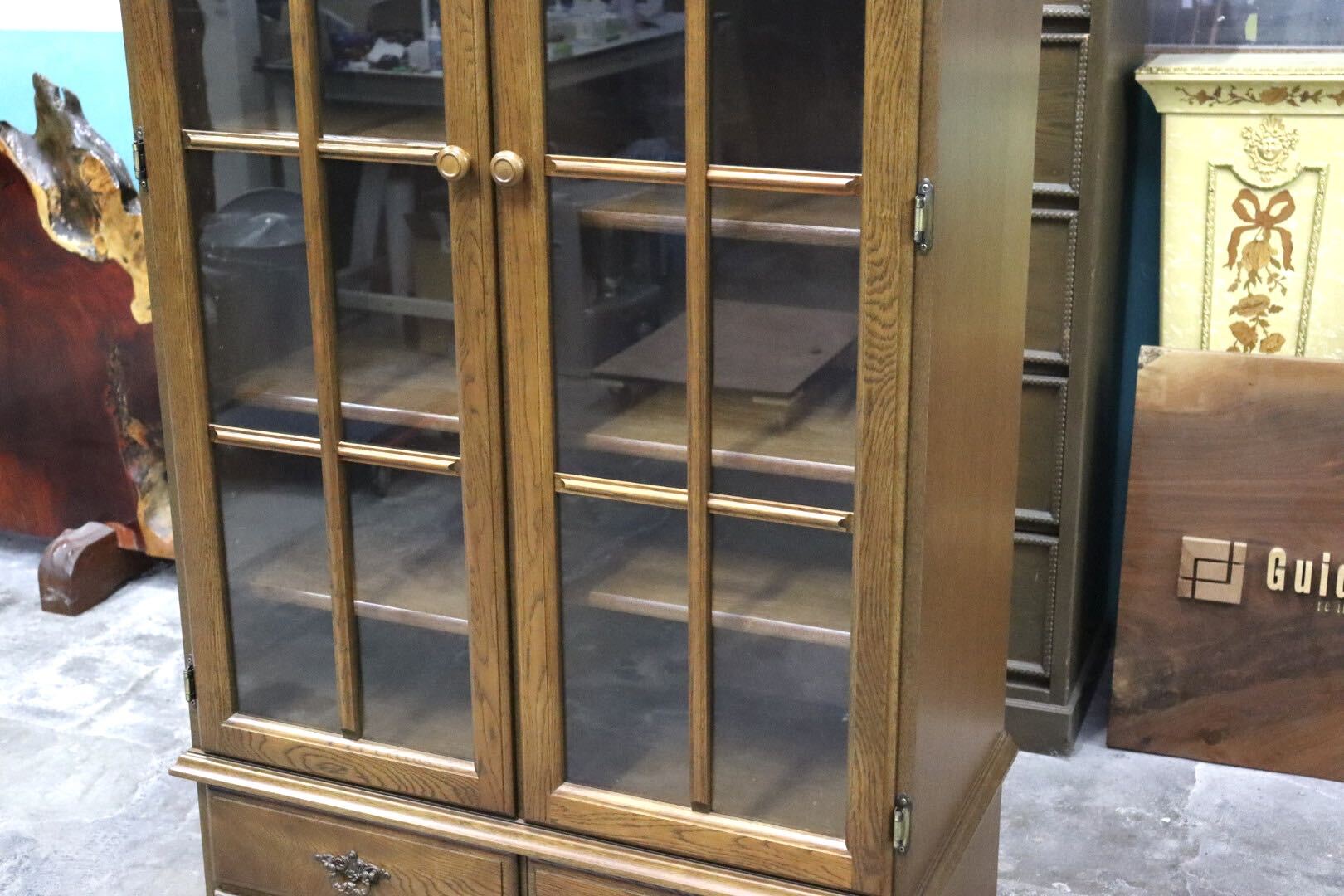 GMJS109○karimoku / カリモク HF3060ME 本棚 書棚 飾り棚 キャビネット ブックシェルフ オーク材 国産家具 カントリー 展示品