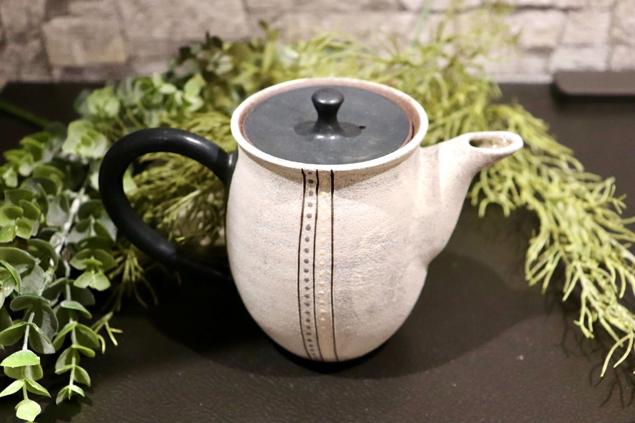 GMIO268◯市野悟窯 丹波焼 ティーポット 伝統工芸 丹波篠山 未使用